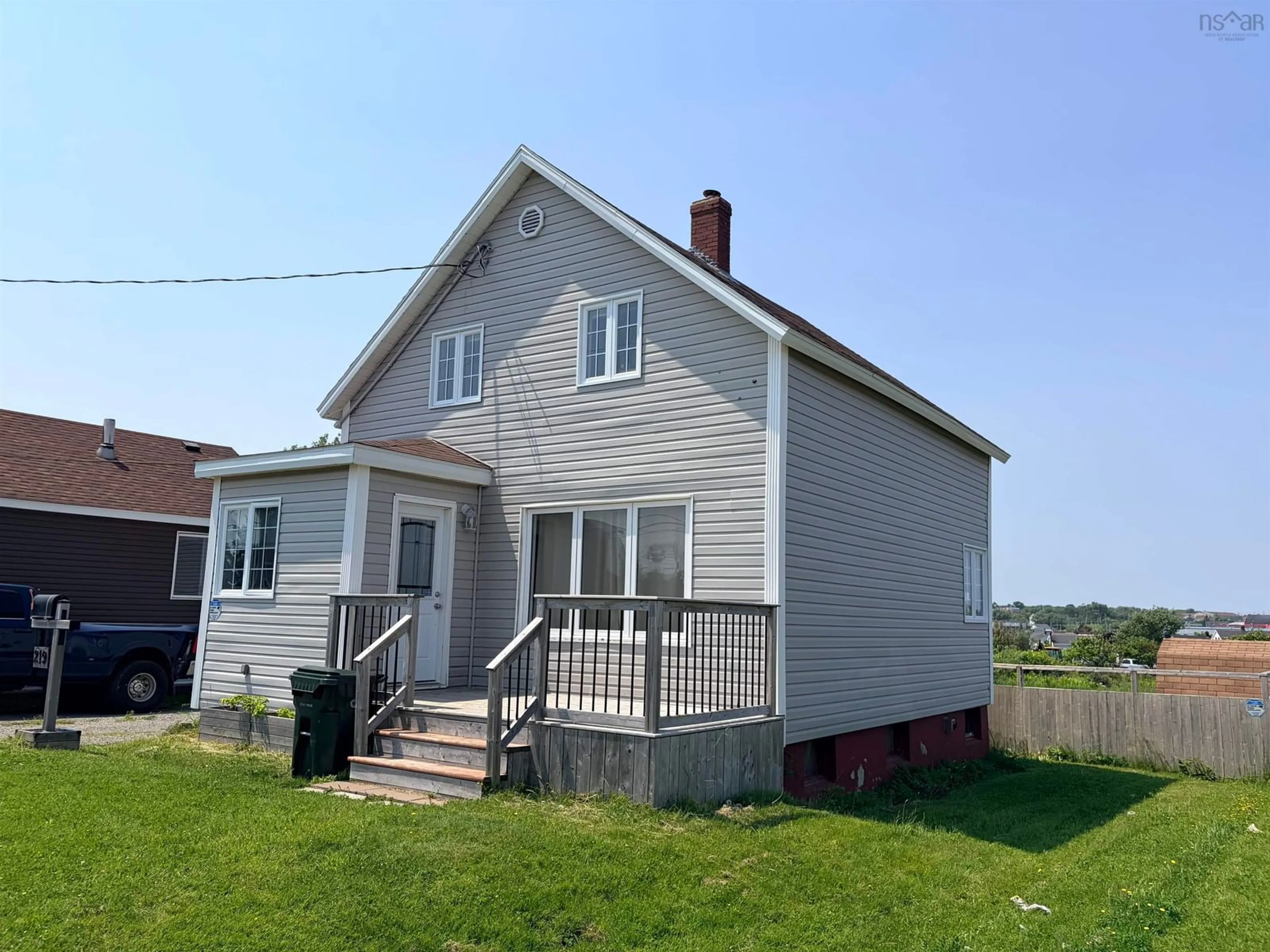 A pic from outside/outdoor area/front of a property/back of a property/a pic from drone, building for 219 Brookland St, Glace Bay Nova Scotia B1A 1N4