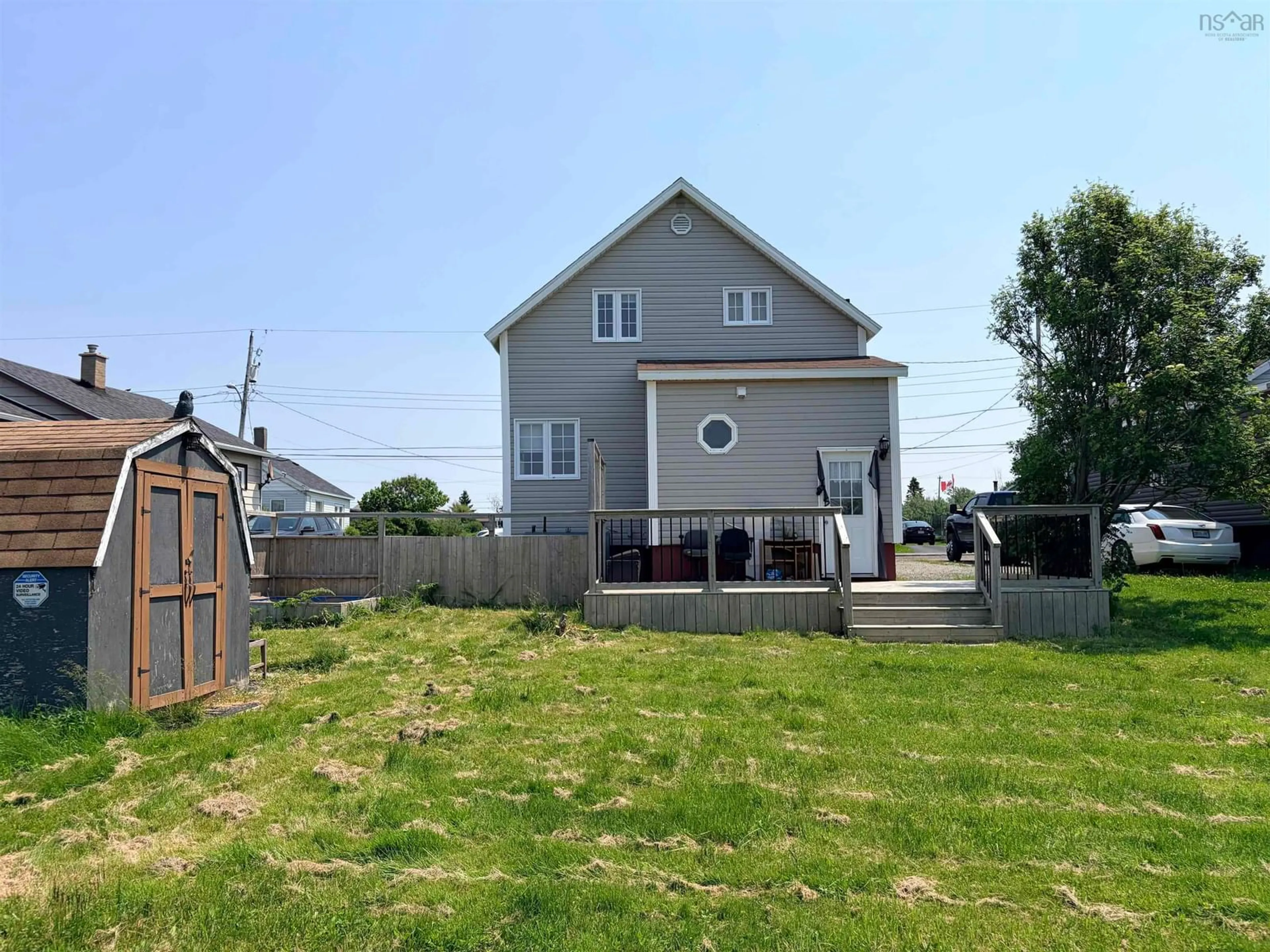 A pic from outside/outdoor area/front of a property/back of a property/a pic from drone, building for 219 Brookland St, Glace Bay Nova Scotia B1A 1N4