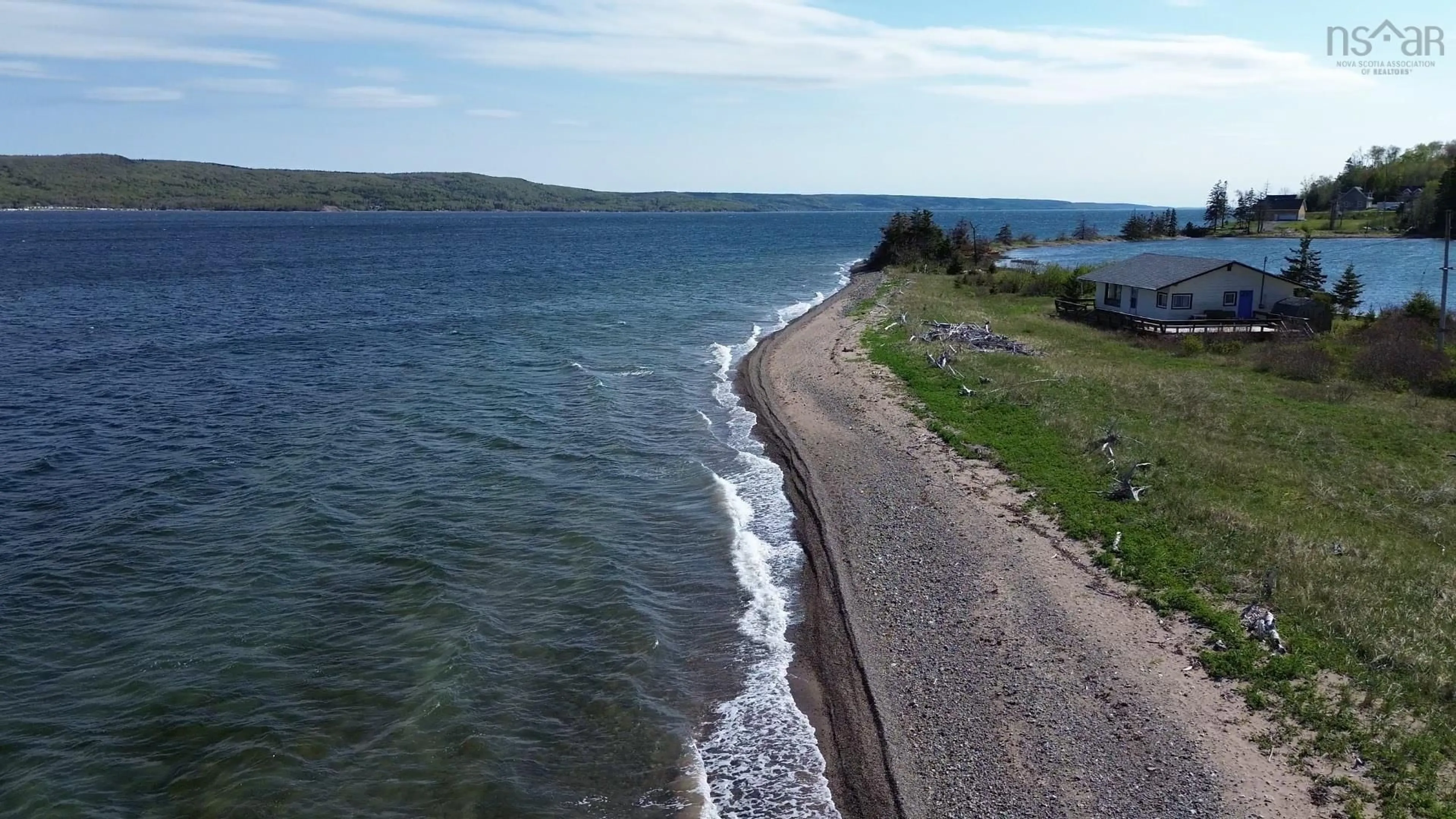 A pic from outside/outdoor area/front of a property/back of a property/a pic from drone, water/lake/river/ocean view for 2667 Eskasoni Rd, Islandview Nova Scotia B1J 1J6