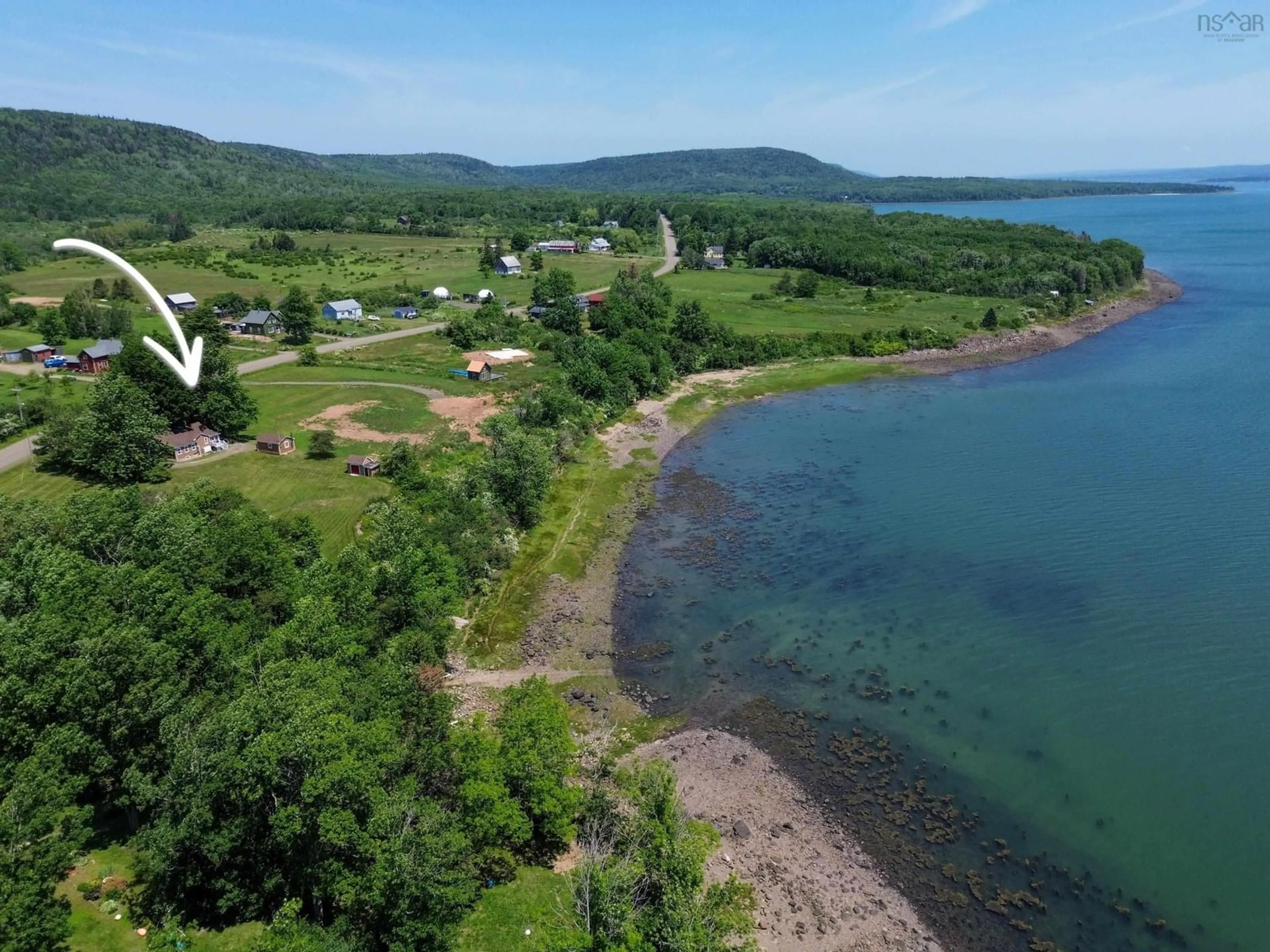 A pic from outside/outdoor area/front of a property/back of a property/a pic from drone, water/lake/river/ocean view for 1878 Granville Road, Port Wade Nova Scotia B0S 1A0