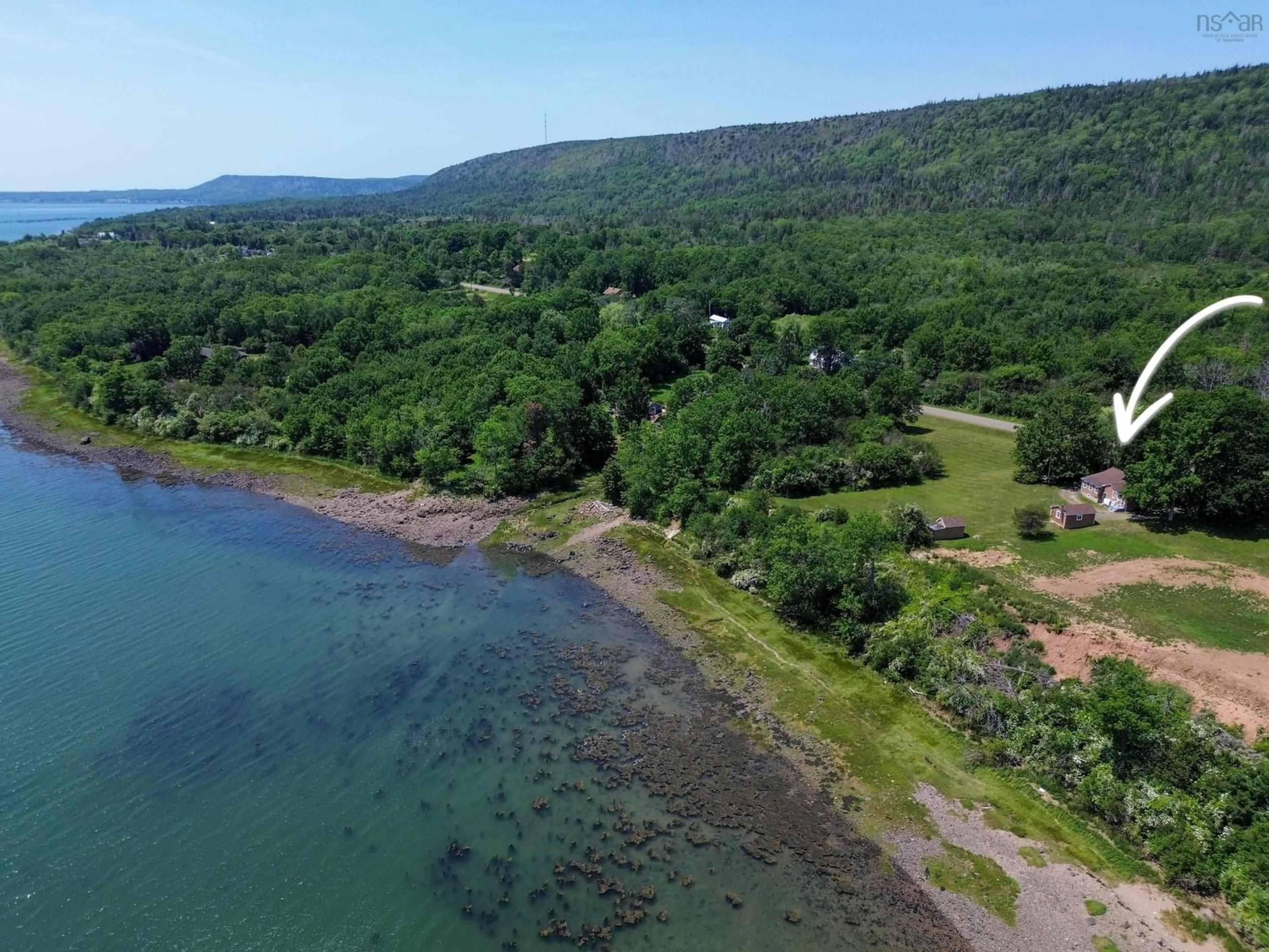 A pic from outside/outdoor area/front of a property/back of a property/a pic from drone, water/lake/river/ocean view for 1878 Granville Road, Port Wade Nova Scotia B0S 1A0