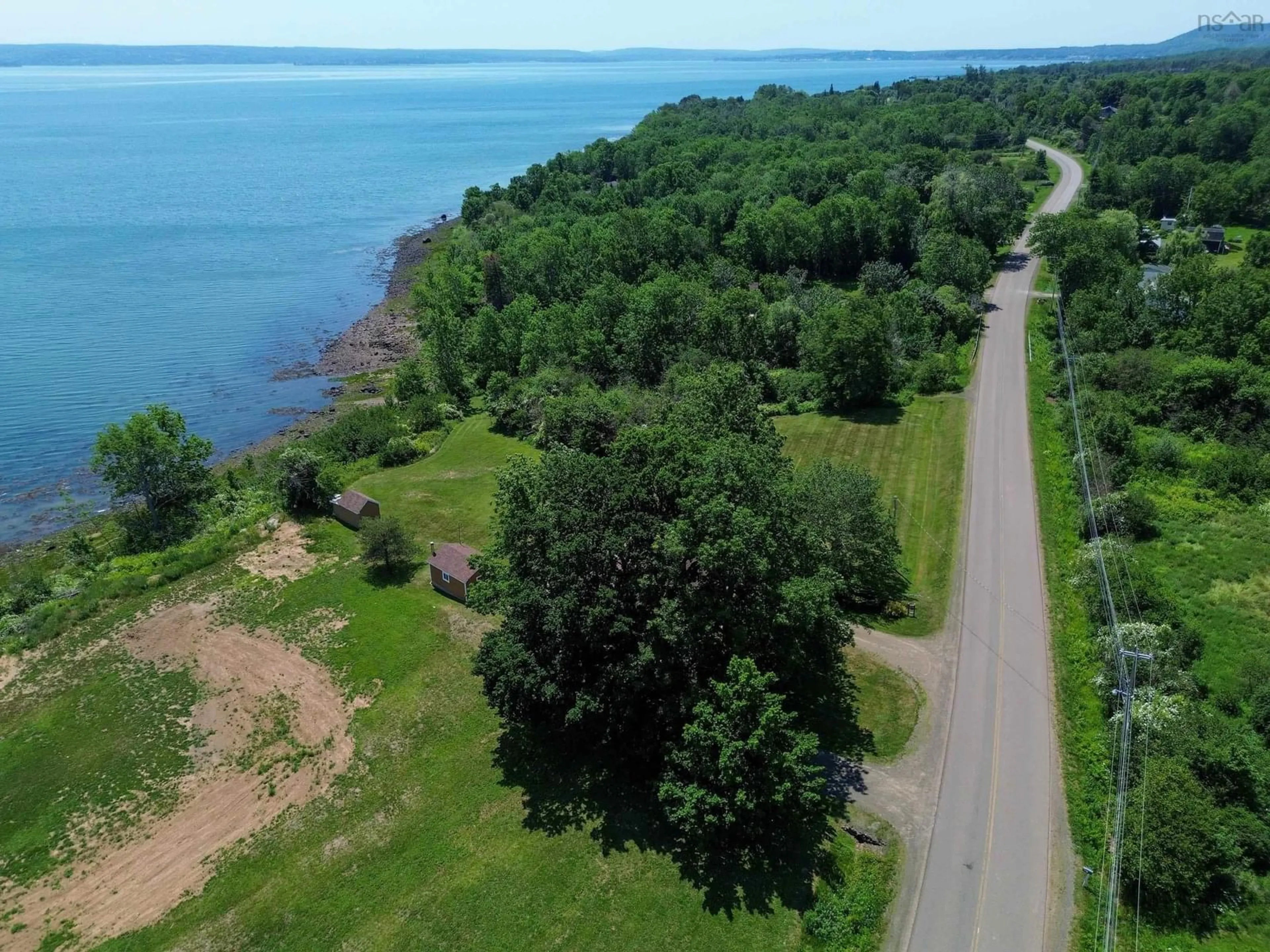 A pic from outside/outdoor area/front of a property/back of a property/a pic from drone, water/lake/river/ocean view for 1878 Granville Road, Port Wade Nova Scotia B0S 1A0