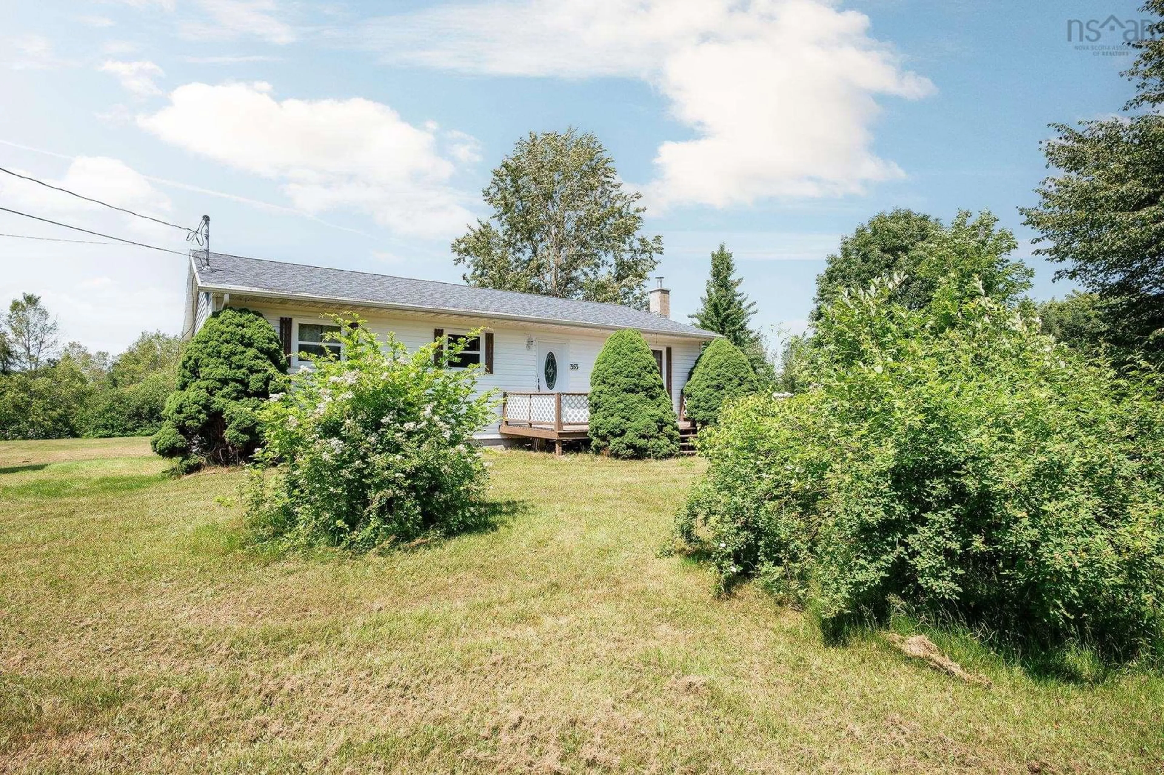 A pic from outside/outdoor area/front of a property/back of a property/a pic from drone, unknown for 353 Meadowvale Rd, Meadowvale Nova Scotia B0P 1R0