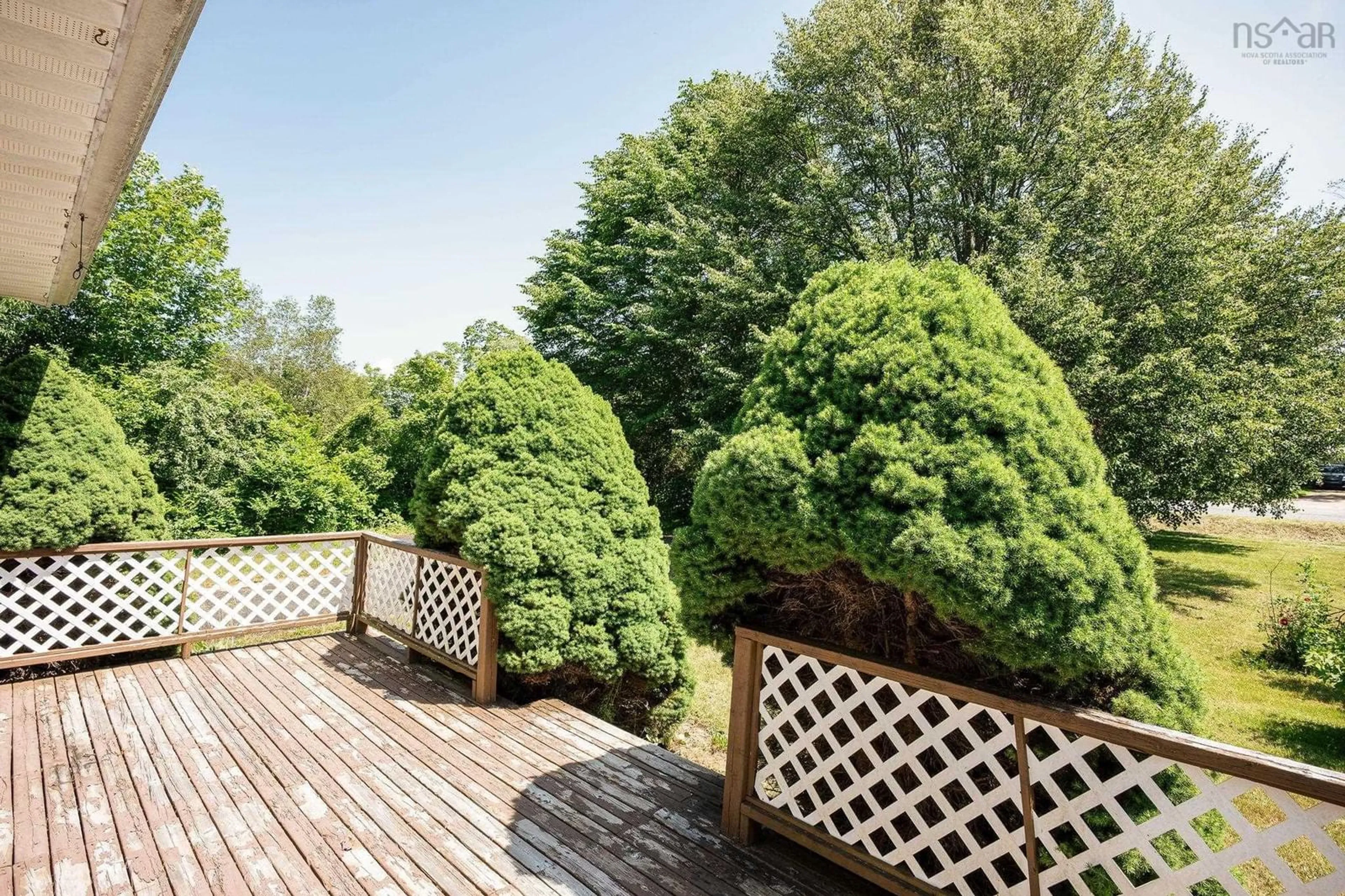 Patio, forest/trees view for 353 Meadowvale Rd, Meadowvale Nova Scotia B0P 1R0