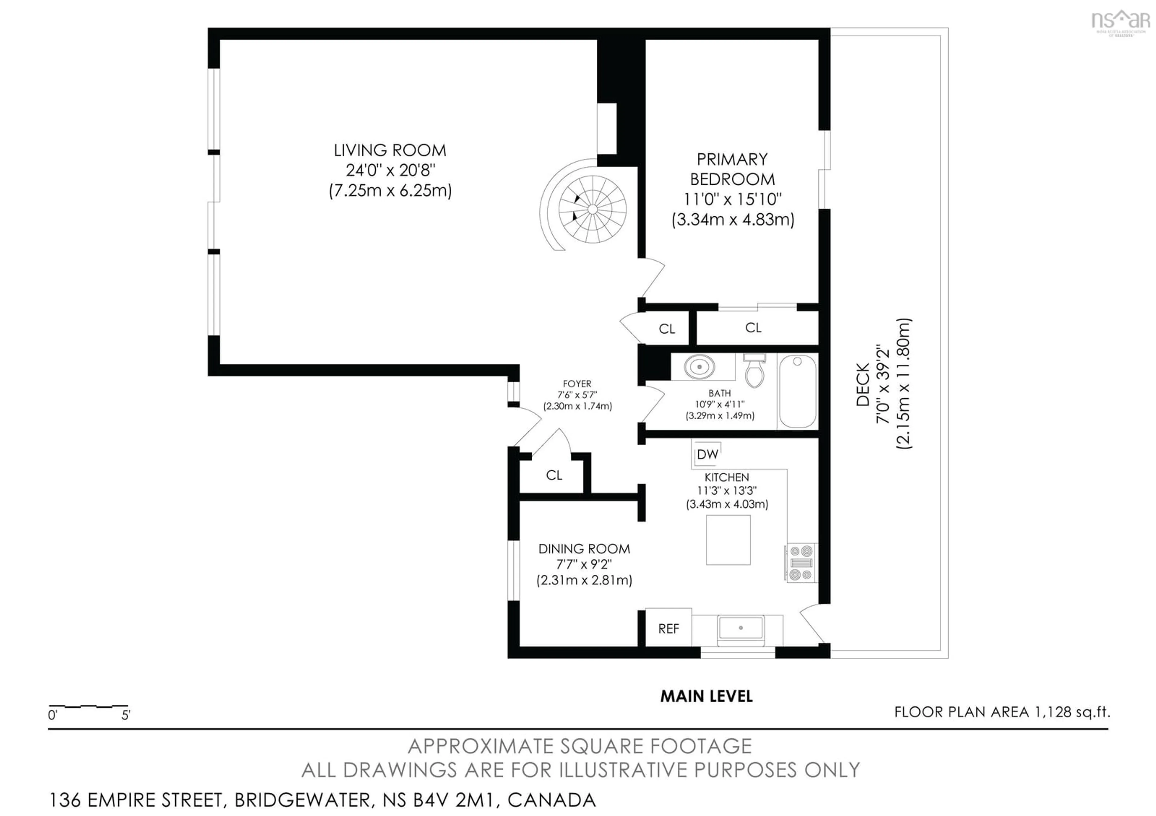 Floor plan for 136 Empire St, Bridgewater Nova Scotia B4V 2M1