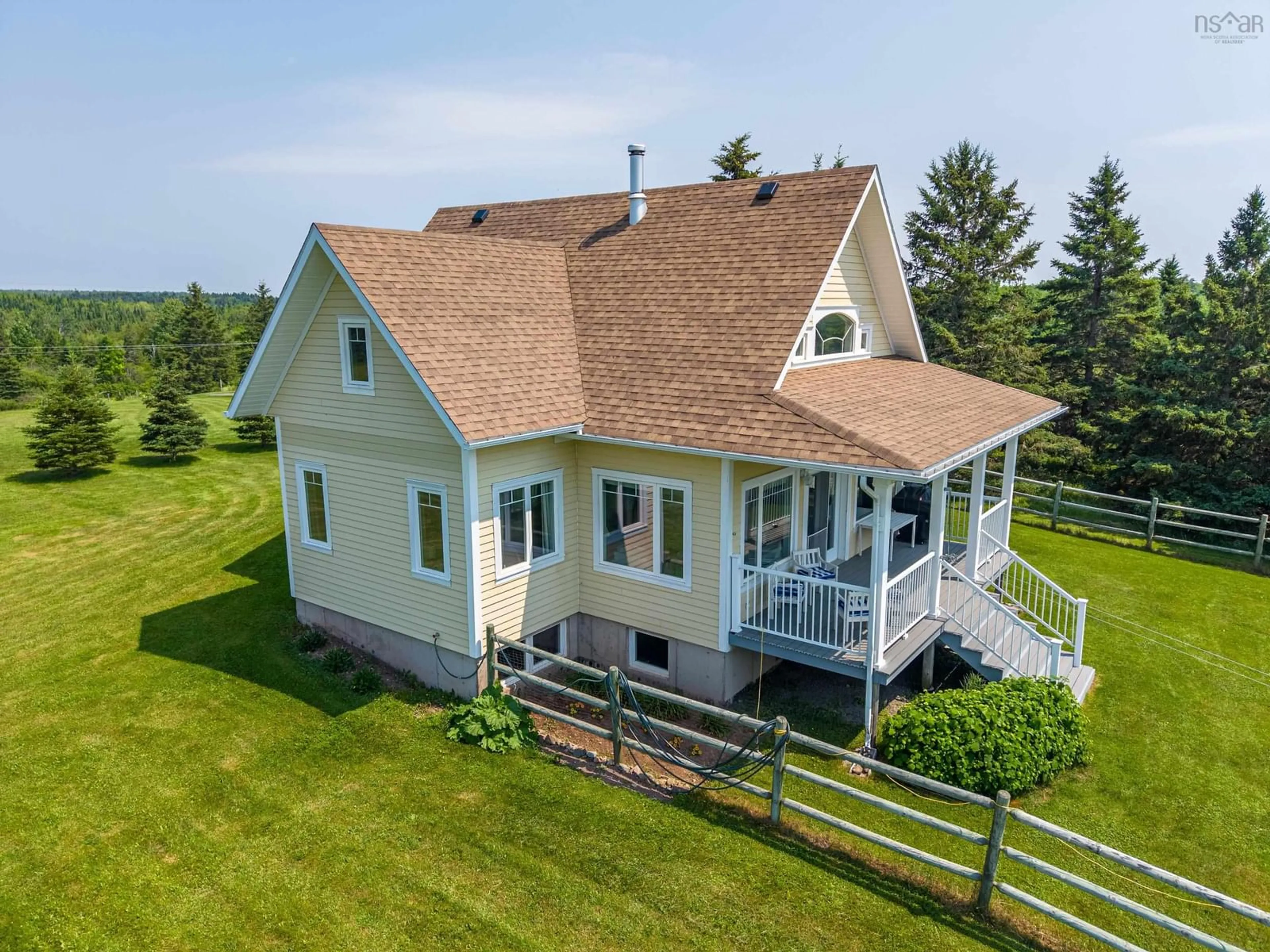 A pic from outside/outdoor area/front of a property/back of a property/a pic from drone, water/lake/river/ocean view for Reeves Road, Glen Road, N.S. #63, Glen Road Nova Scotia B2G 2L8
