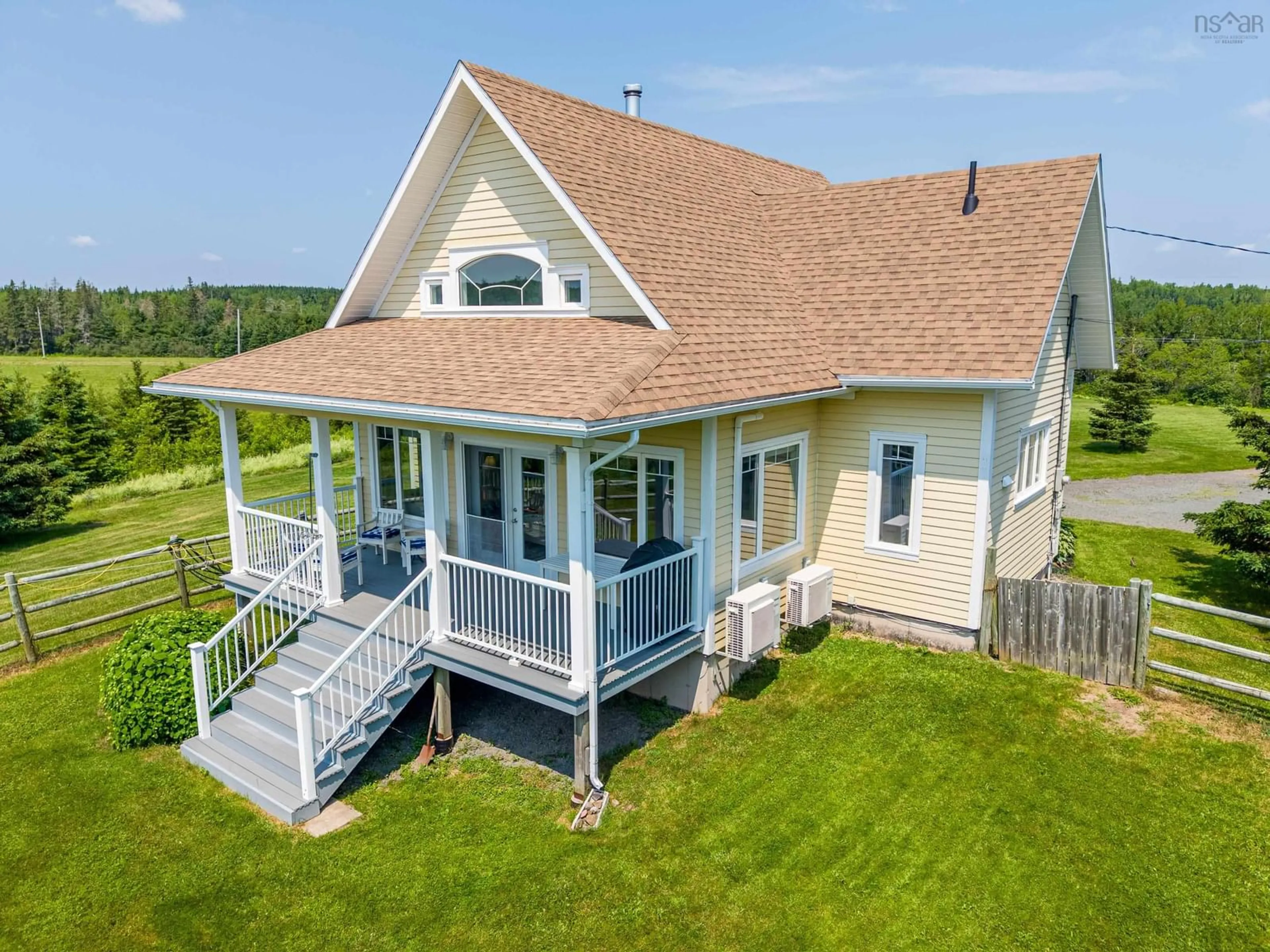 A pic from outside/outdoor area/front of a property/back of a property/a pic from drone, water/lake/river/ocean view for Reeves Road, Glen Road, N.S. #63, Glen Road Nova Scotia B2G 2L8