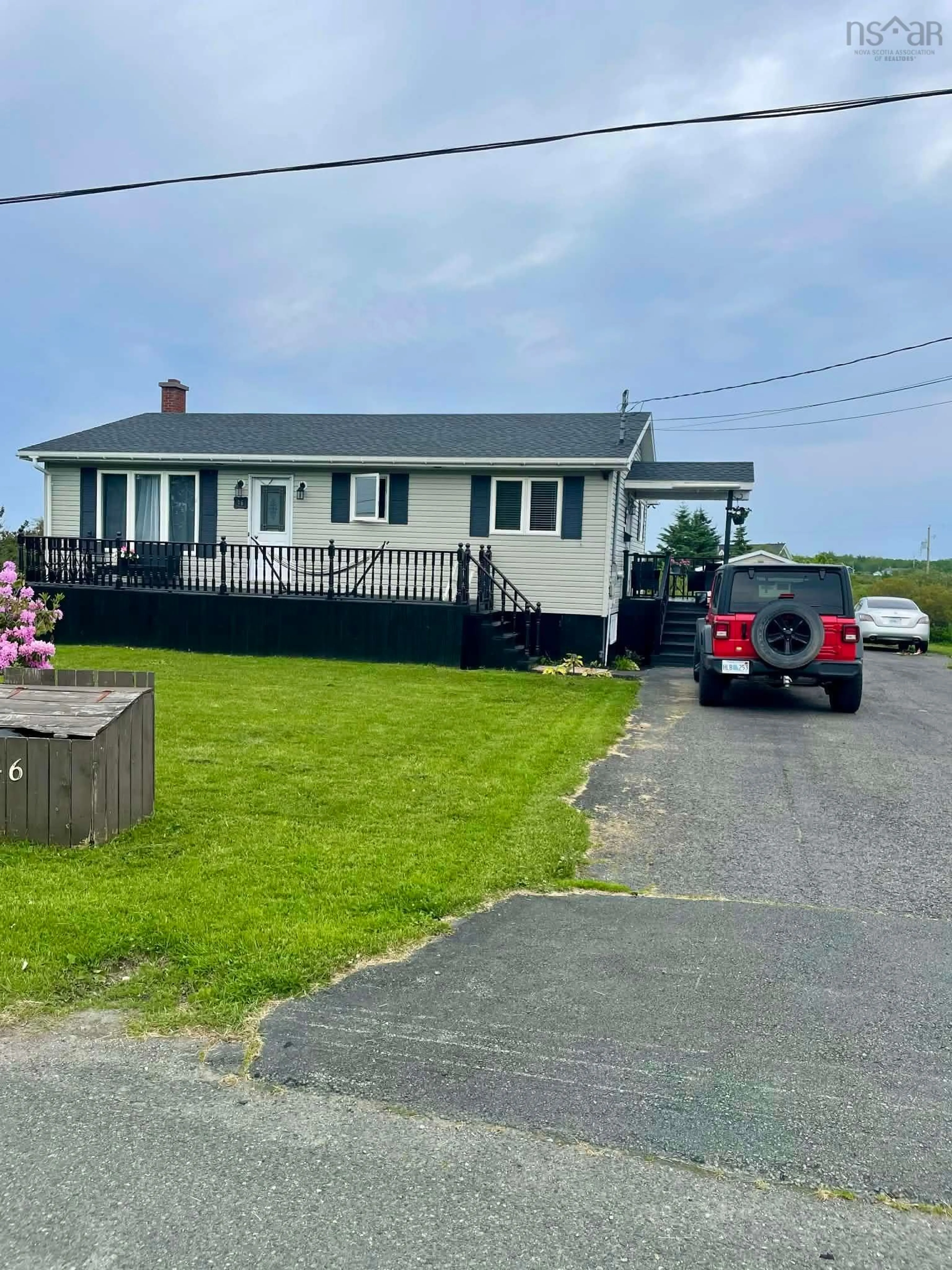 A pic from outside/outdoor area/front of a property/back of a property/a pic from drone, street for 46 Rateau St, Sydney Mines Nova Scotia B1V 1X2