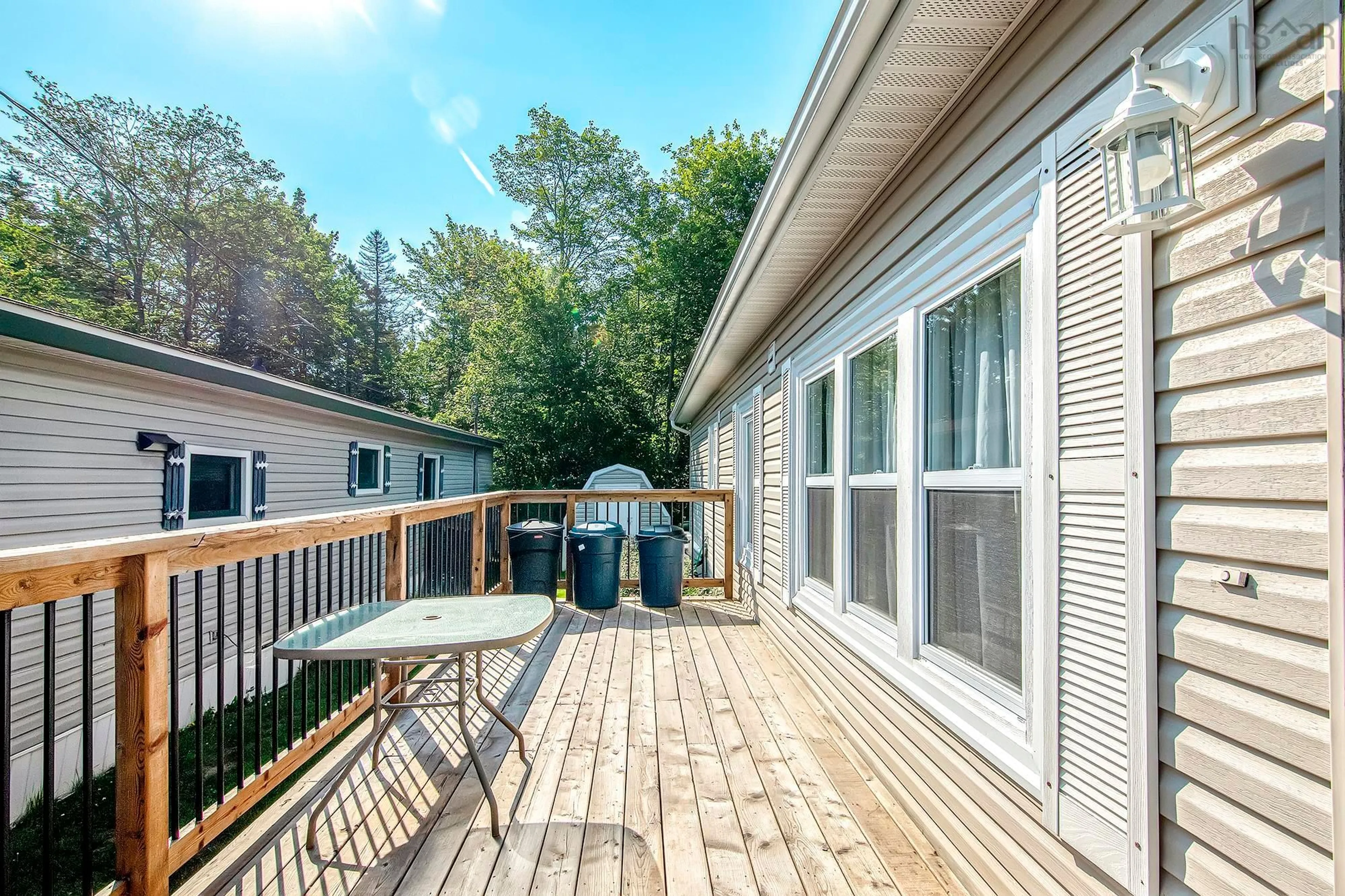 Patio, water/lake/river/ocean view for 18 Elcona Ave, Middle Sackville Nova Scotia B4E 3B2