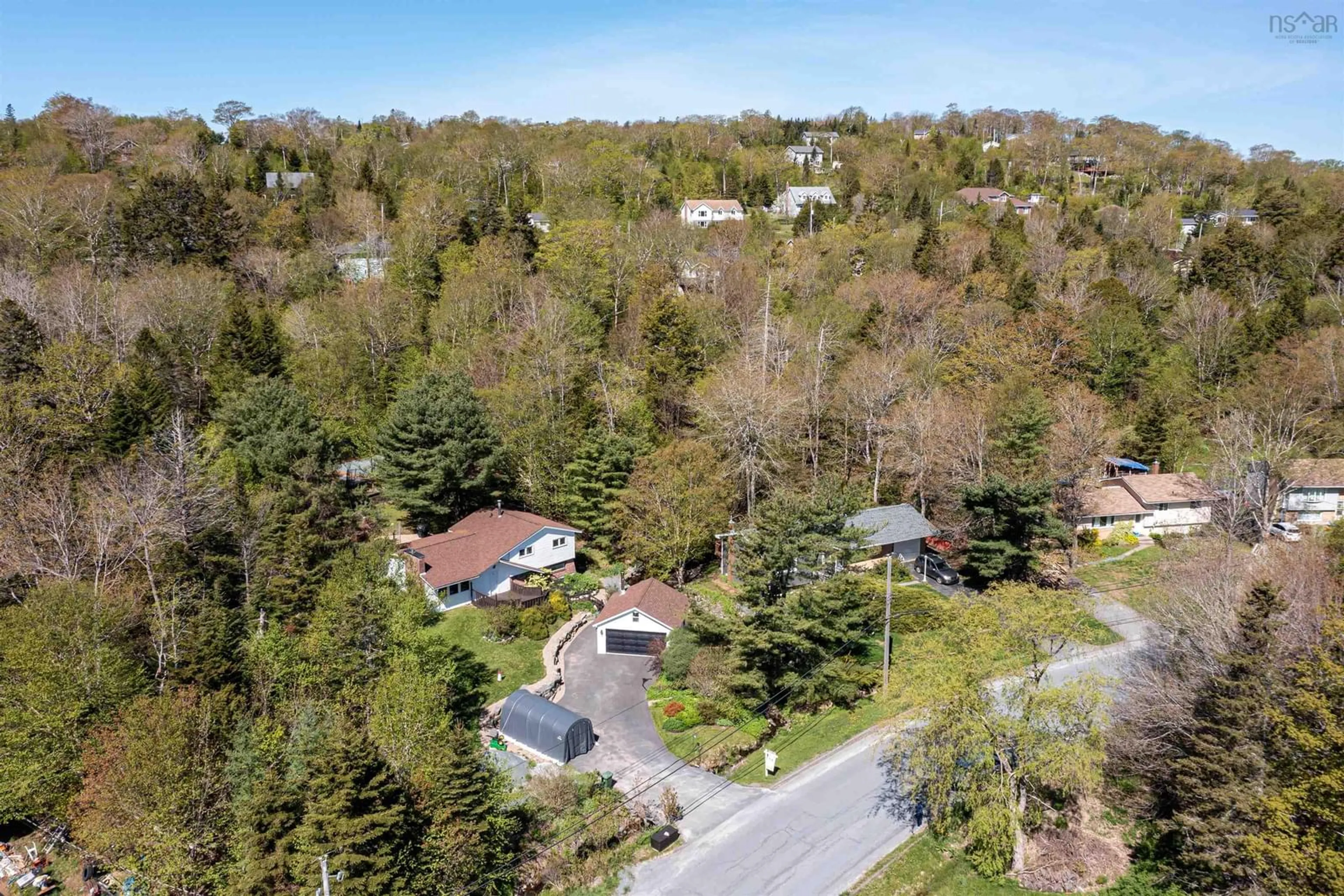 A pic from outside/outdoor area/front of a property/back of a property/a pic from drone, street for 28 Beech Hill Dr, Lake Echo Nova Scotia B3E 1A6