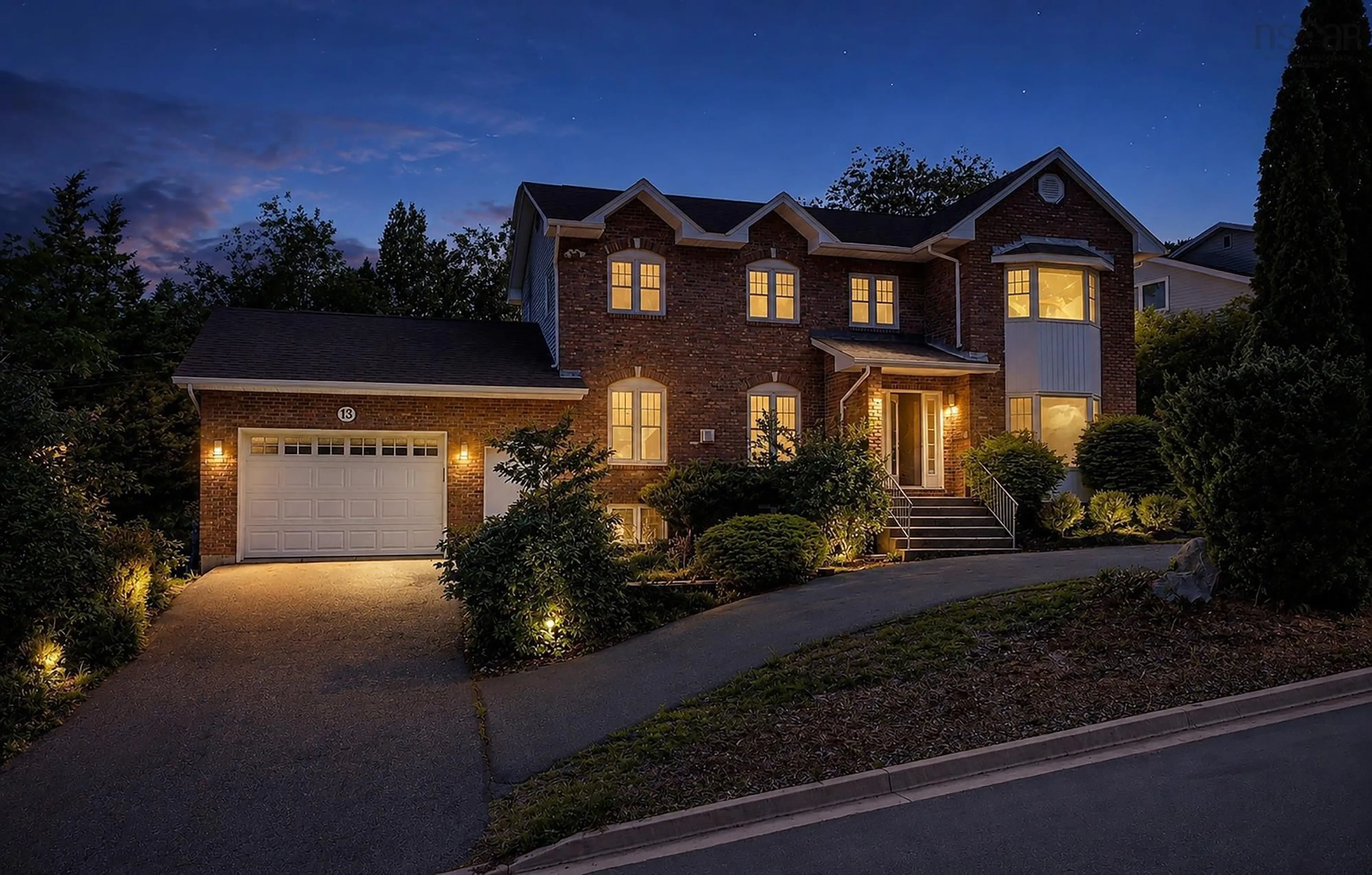 Home with brick exterior material, street for 13 Admiral Cove Dr, Bedford Nova Scotia B4A 4K2