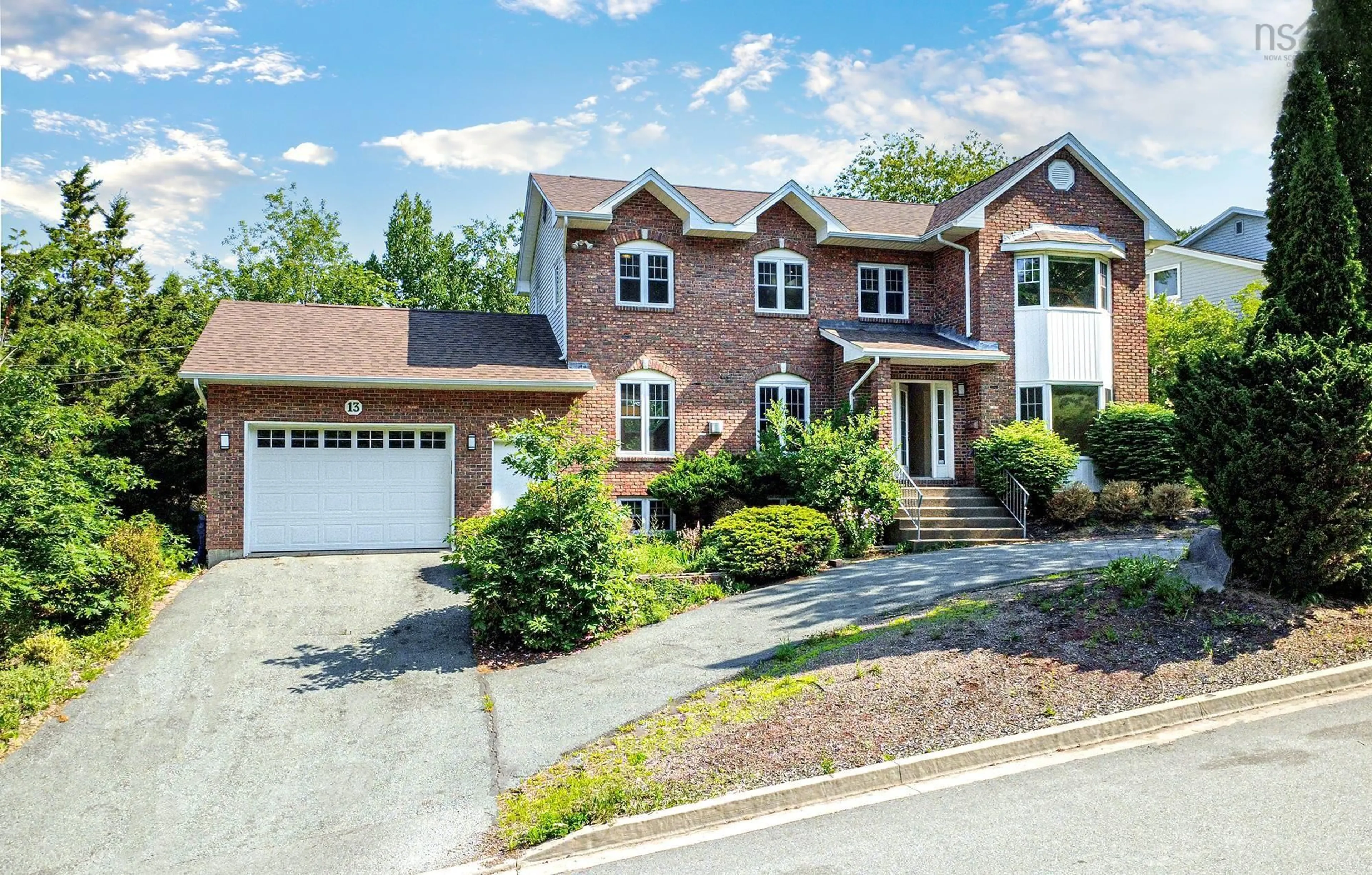 Home with brick exterior material, street for 13 Admiral Cove Dr, Bedford Nova Scotia B4A 4K2