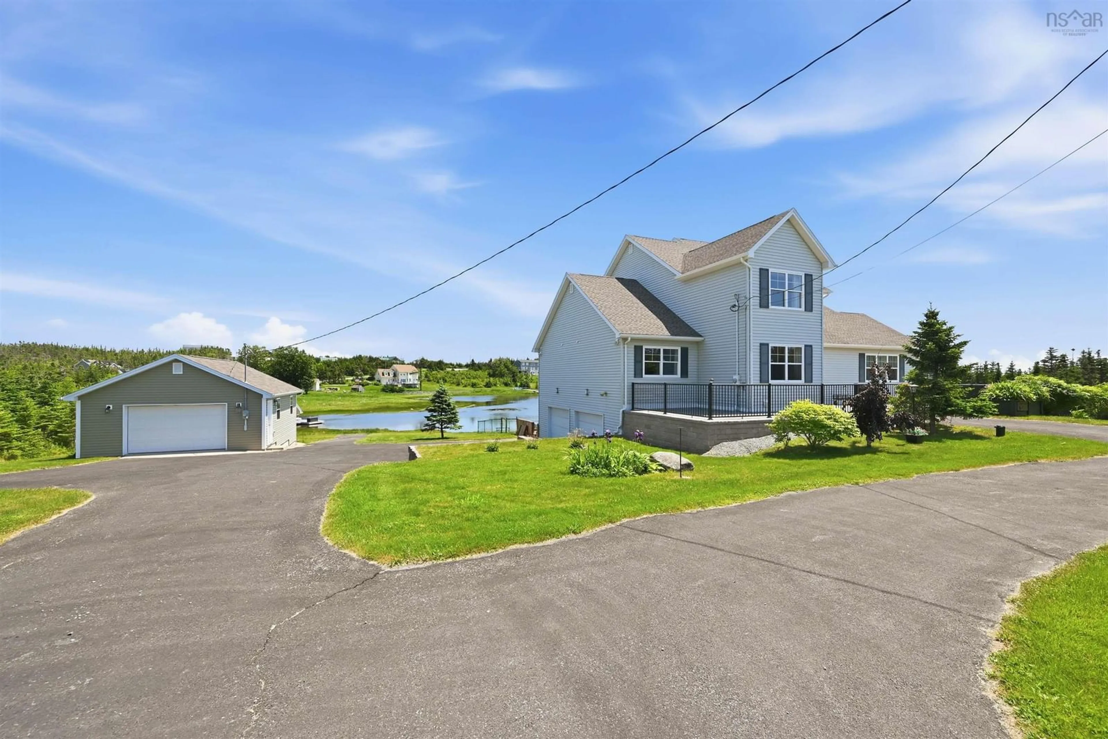 A pic from outside/outdoor area/front of a property/back of a property/a pic from drone, water/lake/river/ocean view for 118 Spruce Crt, Three Fathom Harbour Nova Scotia B0J 2L0