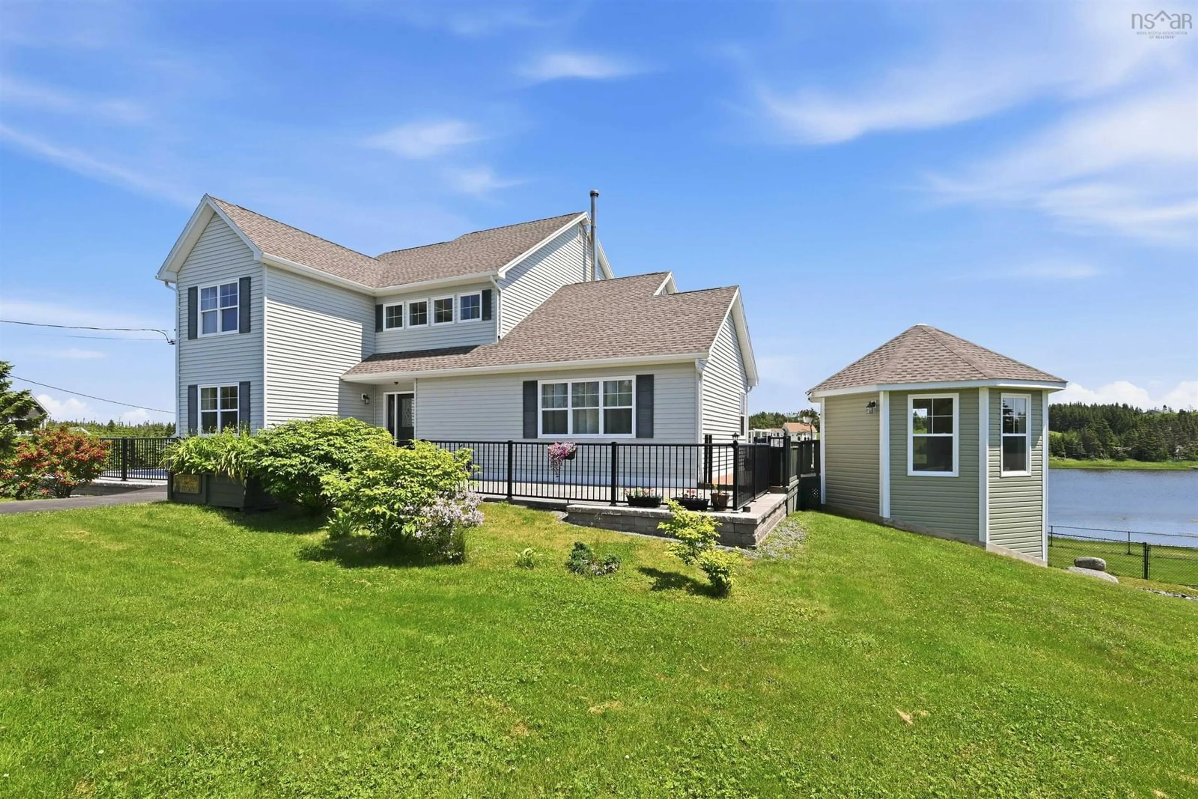 A pic from outside/outdoor area/front of a property/back of a property/a pic from drone, water/lake/river/ocean view for 118 Spruce Crt, Three Fathom Harbour Nova Scotia B0J 2L0