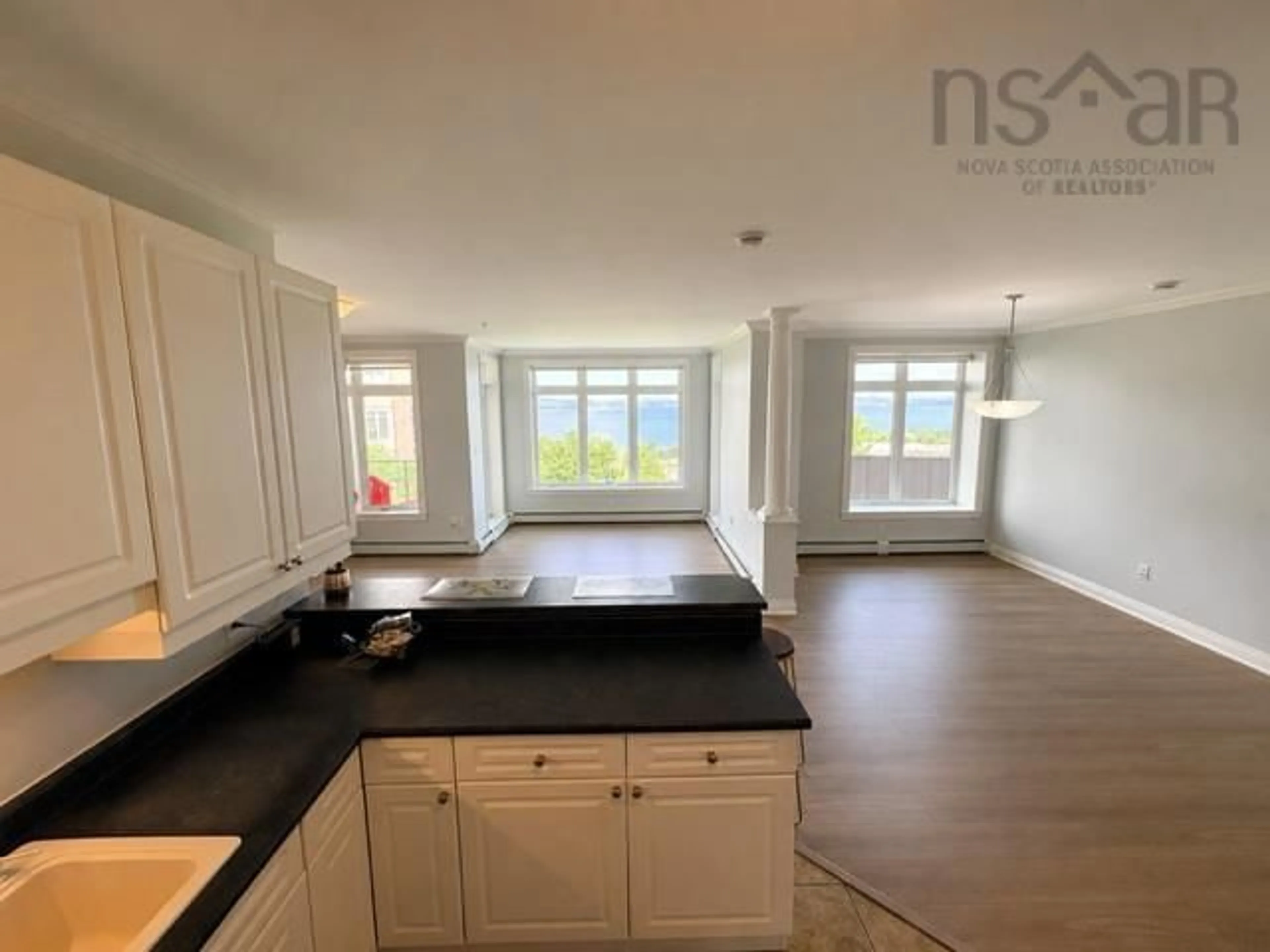 Open concept kitchen, floor is not visible for 53 Bedros Lane #104, Halifax Nova Scotia B3M 4X4