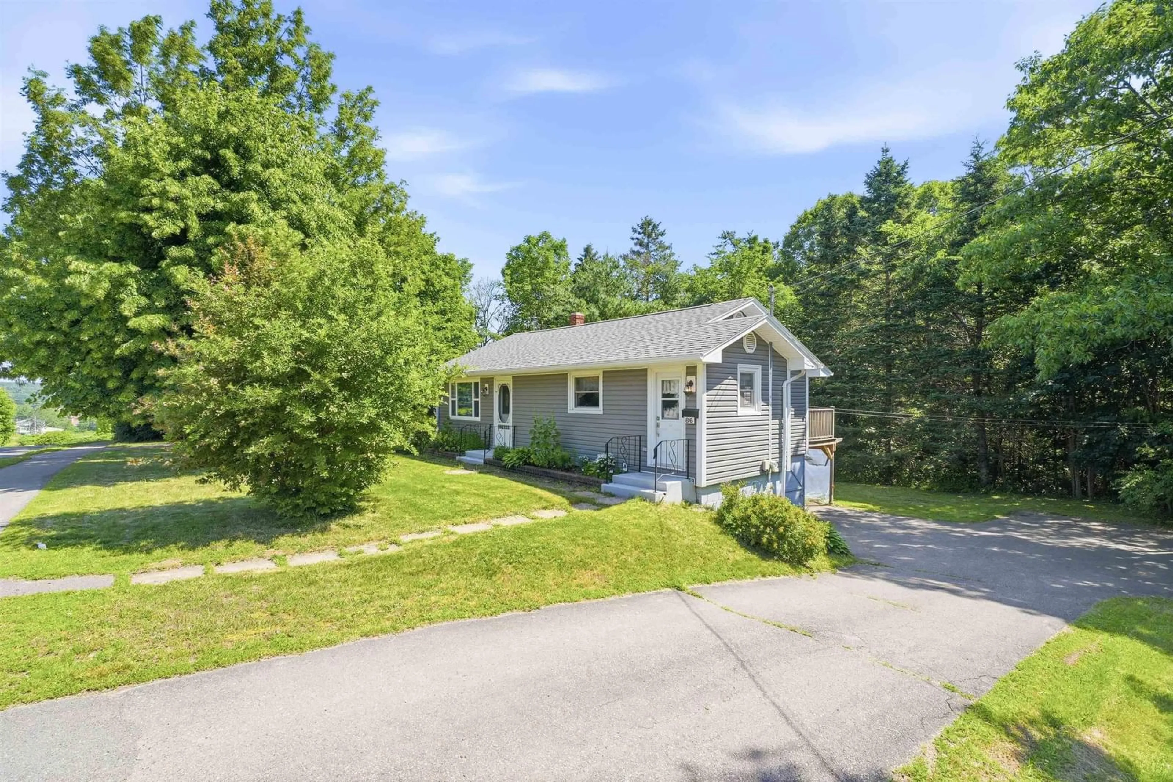 A pic from outside/outdoor area/front of a property/back of a property/a pic from drone, street for 86 Jones Rd, New Minas Nova Scotia B4N 3N1