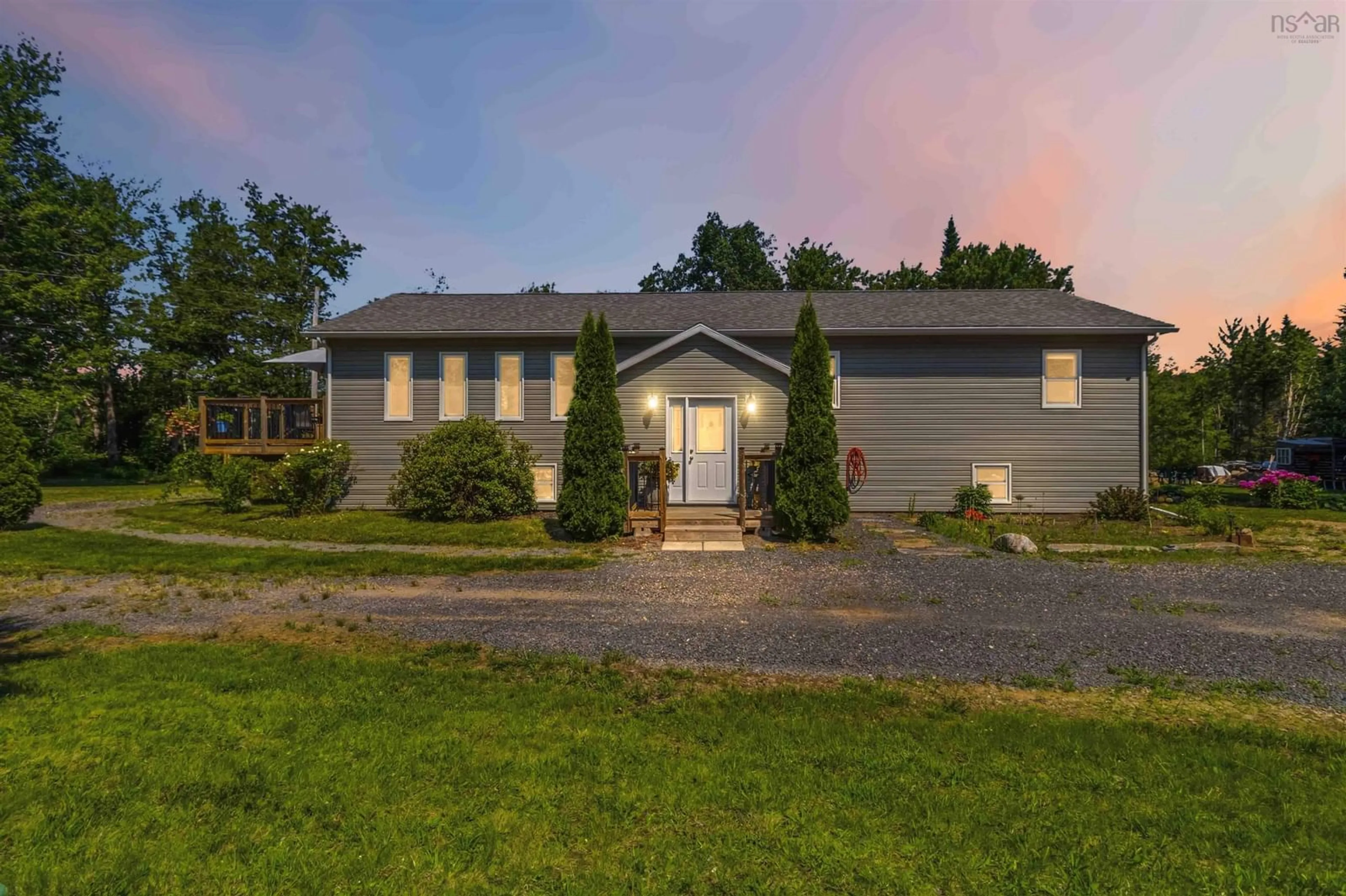 A pic from outside/outdoor area/front of a property/back of a property/a pic from drone, street for 1549 East Dalhousie Rd, East Dalhousie Nova Scotia B0R 1H0