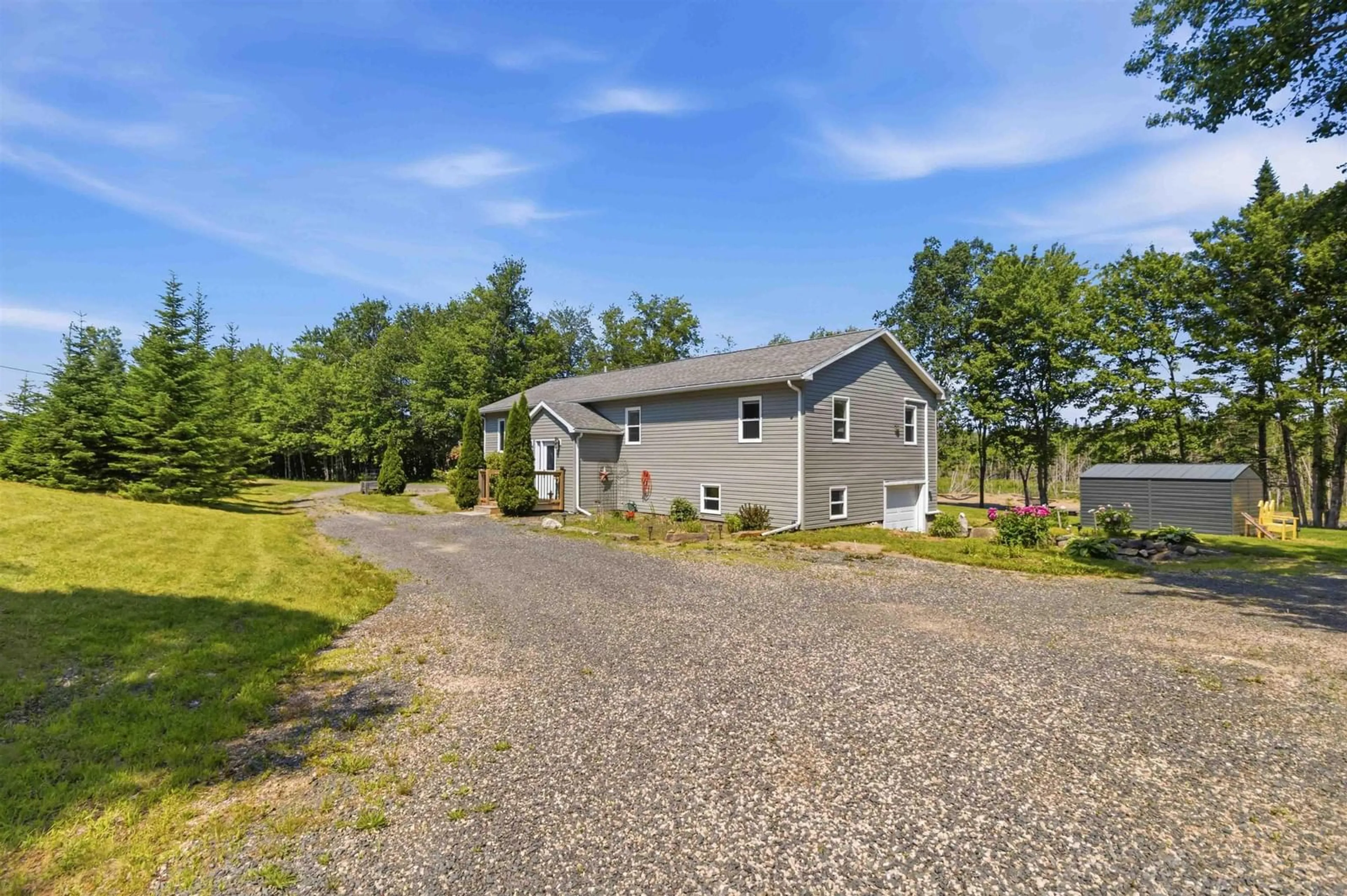 A pic from outside/outdoor area/front of a property/back of a property/a pic from drone, water/lake/river/ocean view for 1549 East Dalhousie Rd, East Dalhousie Nova Scotia B0R 1H0