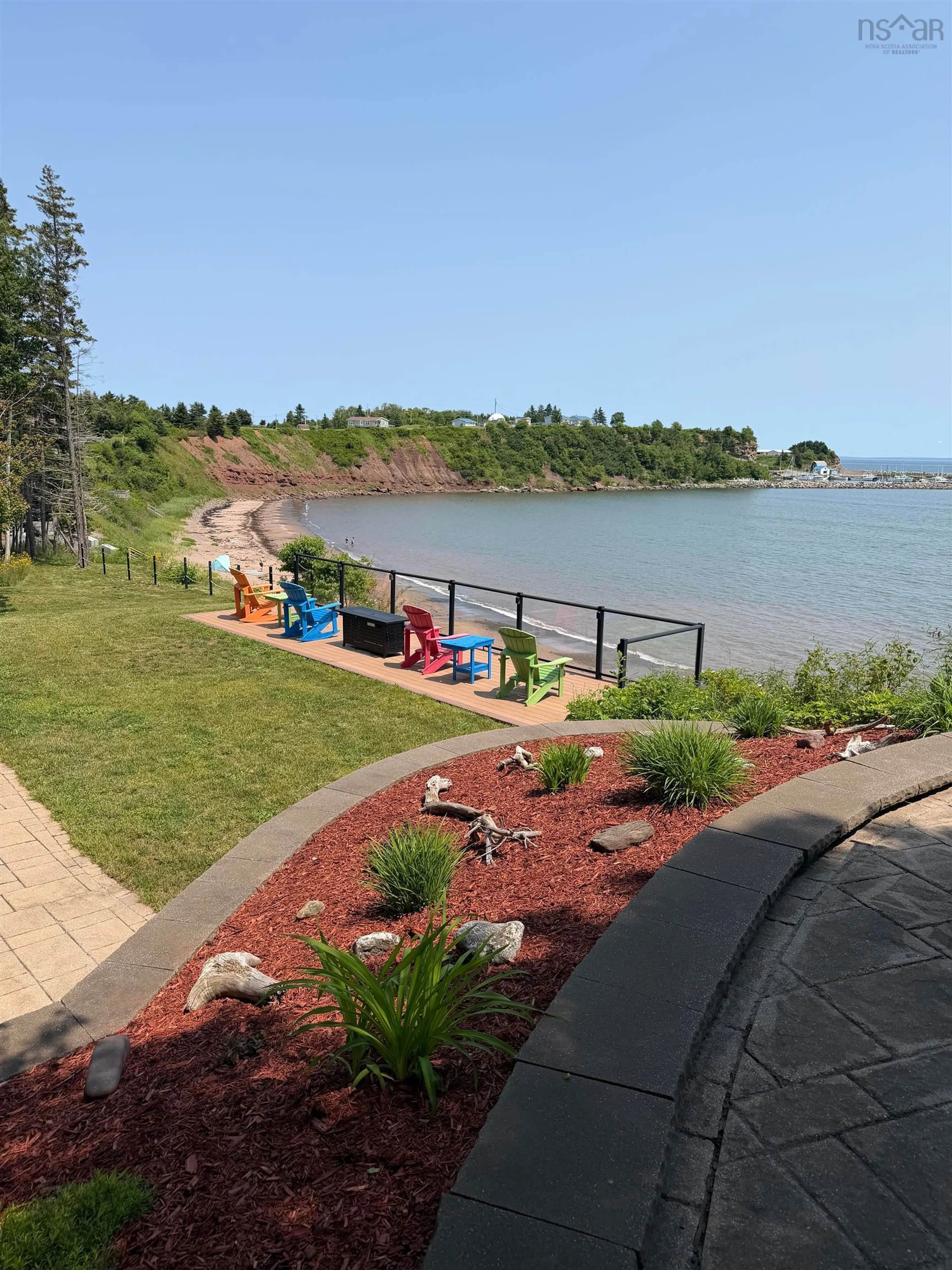 Patio, water/lake/river/ocean view for 31 Macdonald Beach Road B2g 2l2, Morristown Nova Scotia B2G 2L2