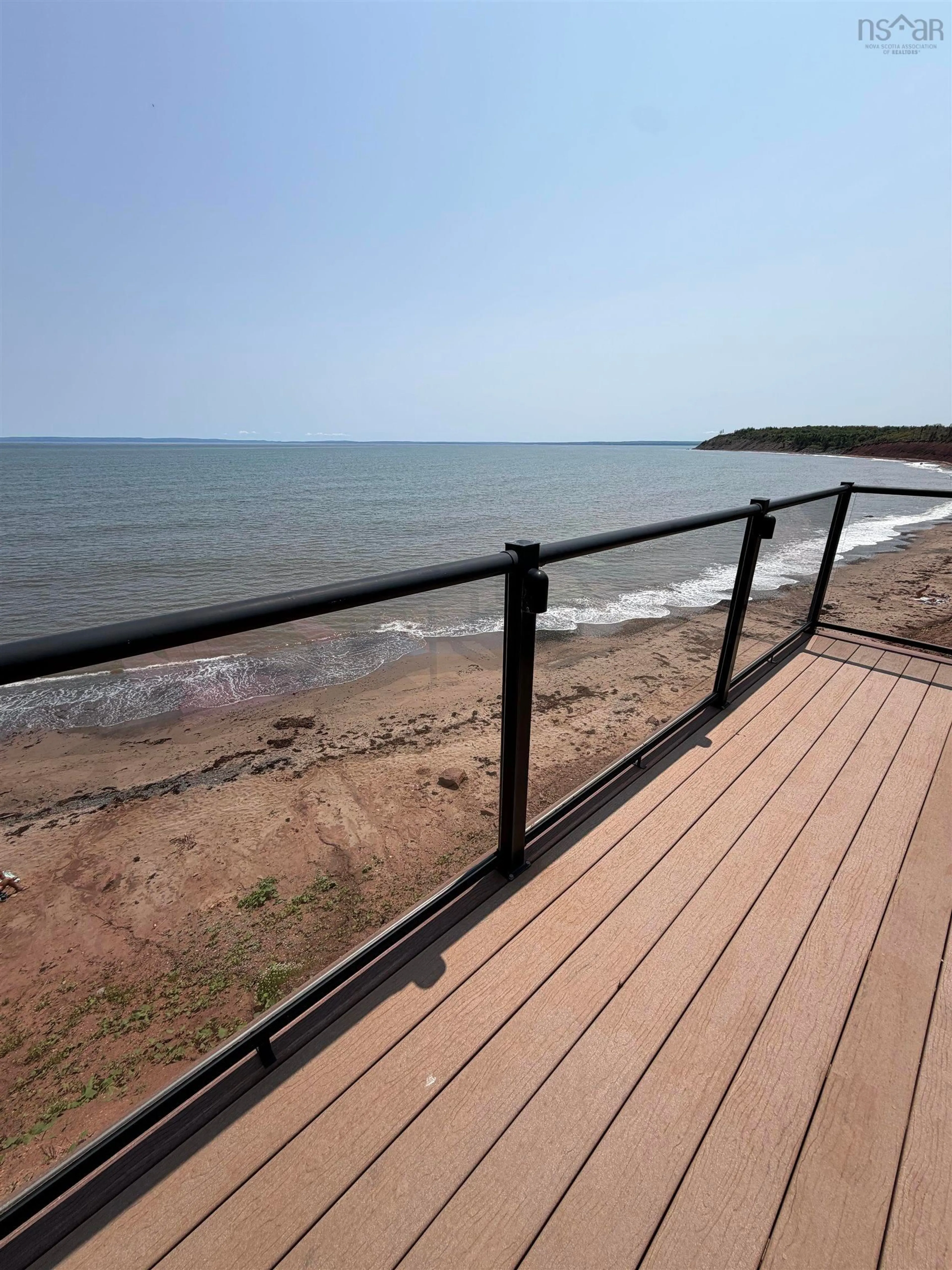 Balcony in the apartment, water/lake/river/ocean view for 31 Macdonald Beach Road B2g 2l2, Morristown Nova Scotia B2G 2L2