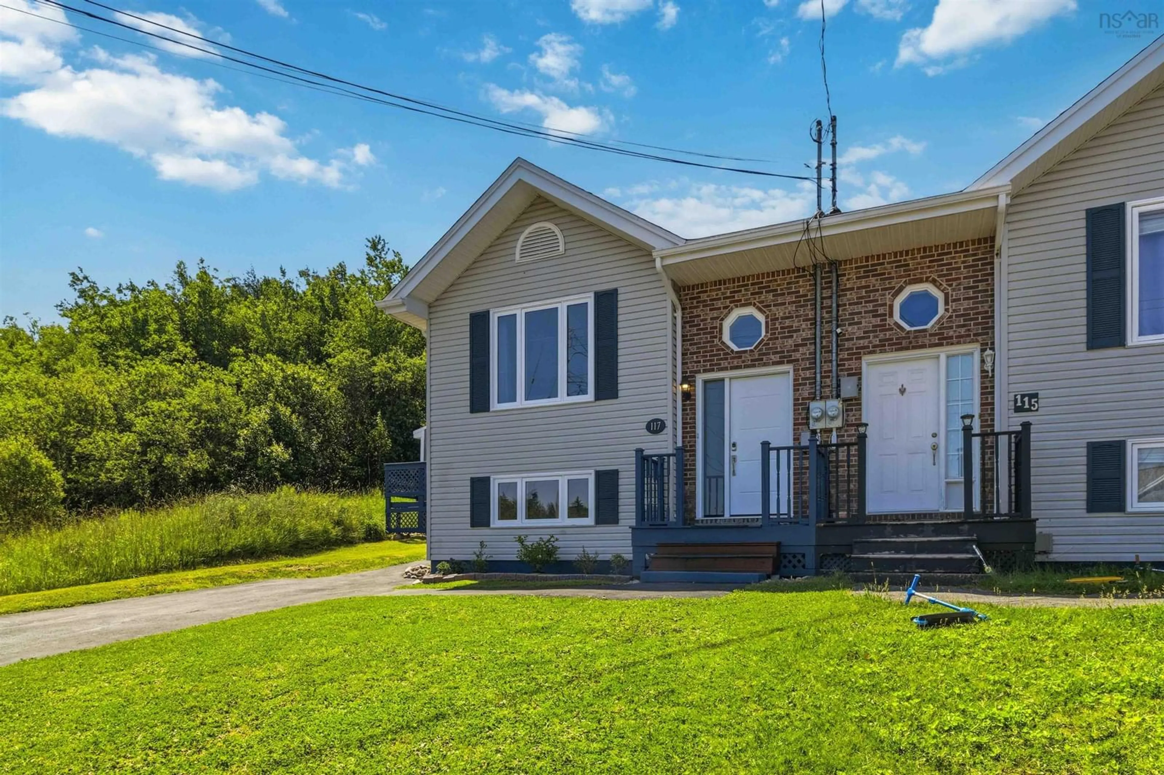 Home with vinyl exterior material, street for 117 Armcrest Dr, Lower Sackville Nova Scotia B4C 3Z9