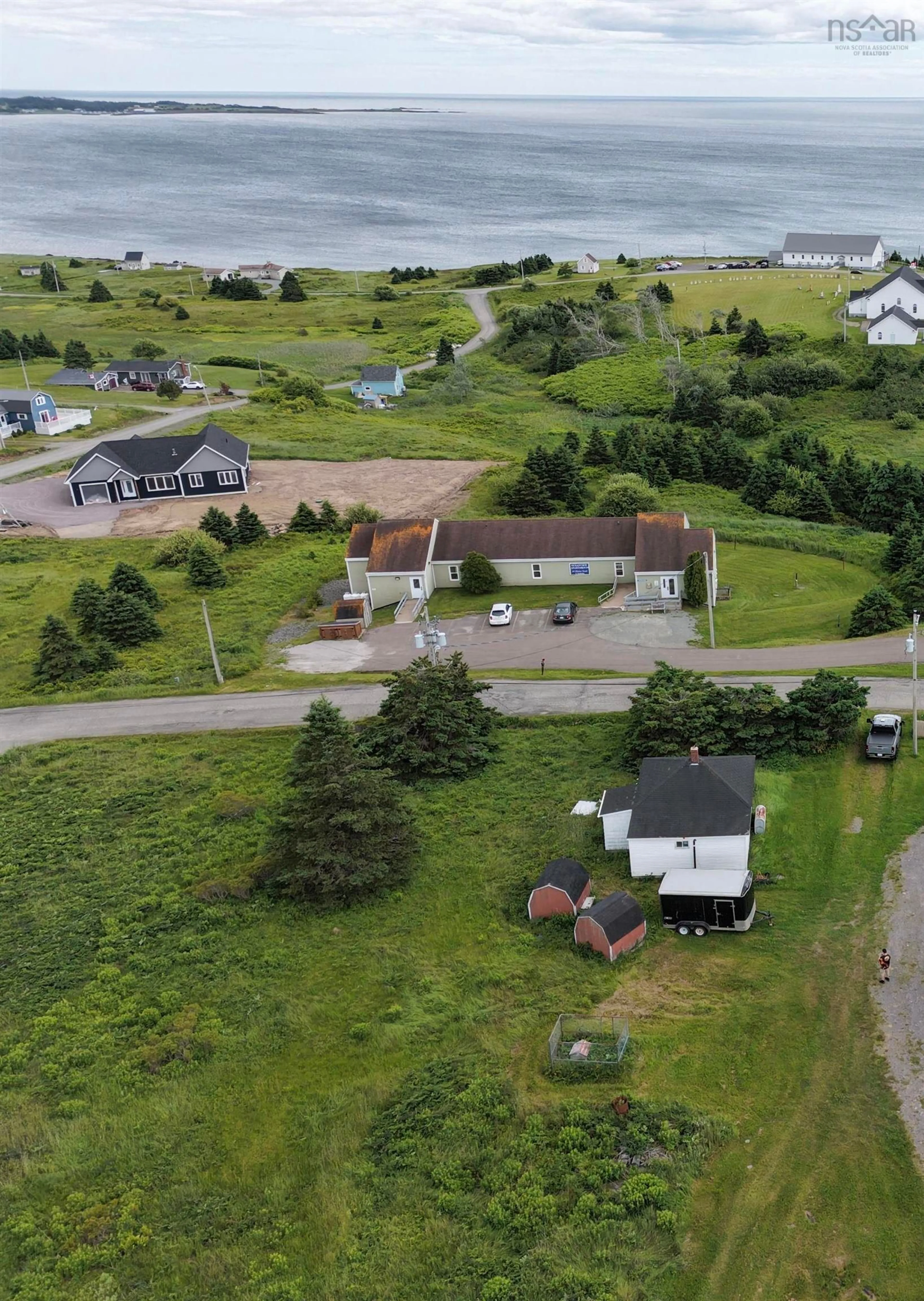 A pic from outside/outdoor area/front of a property/back of a property/a pic from drone, street for 19 Obrien Rd, L'Ardoise Nova Scotia B0E 1S0