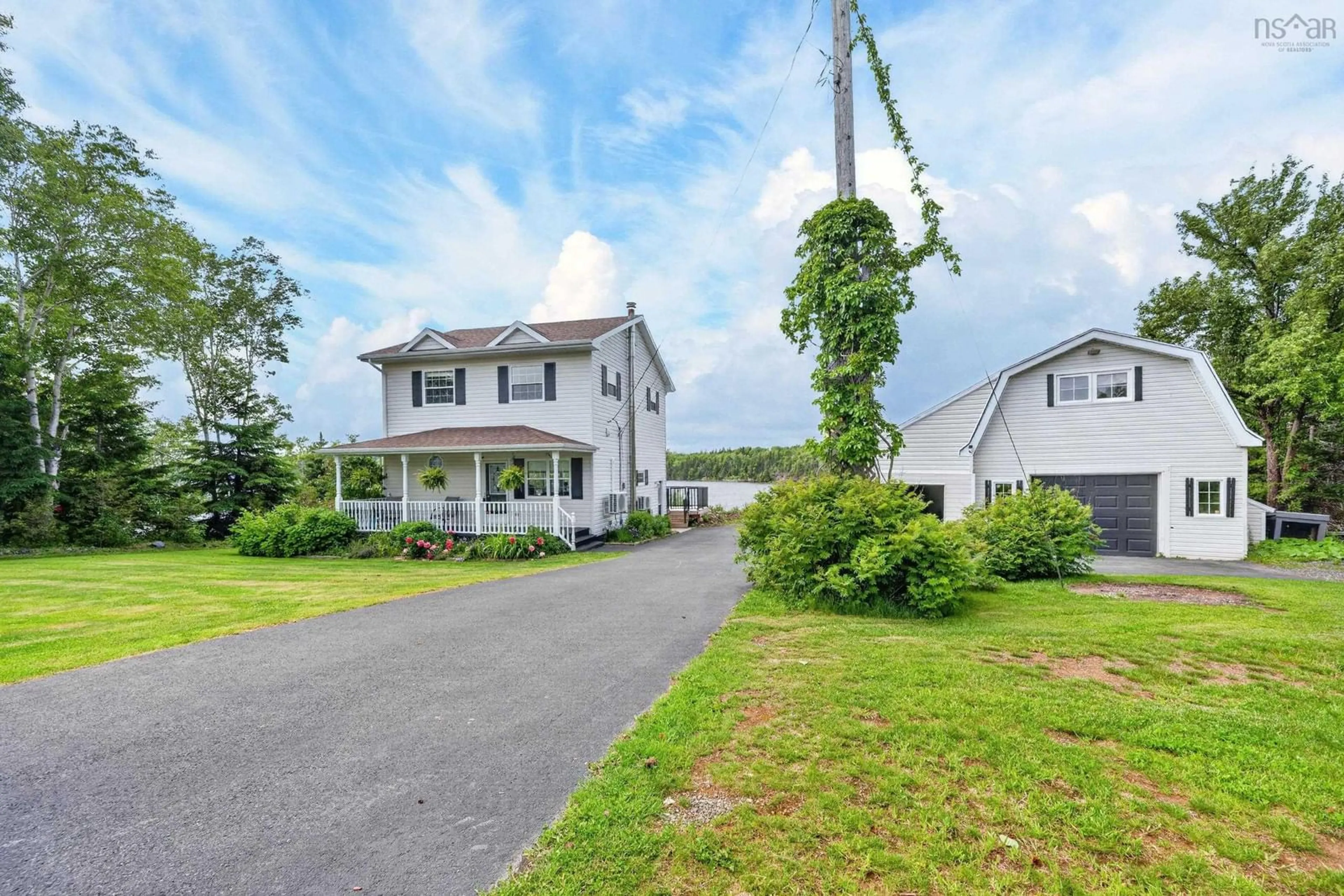 A pic from outside/outdoor area/front of a property/back of a property/a pic from drone, street for 425 Brickyard Road Rd, Albert Bridge Nova Scotia B1K 2R9