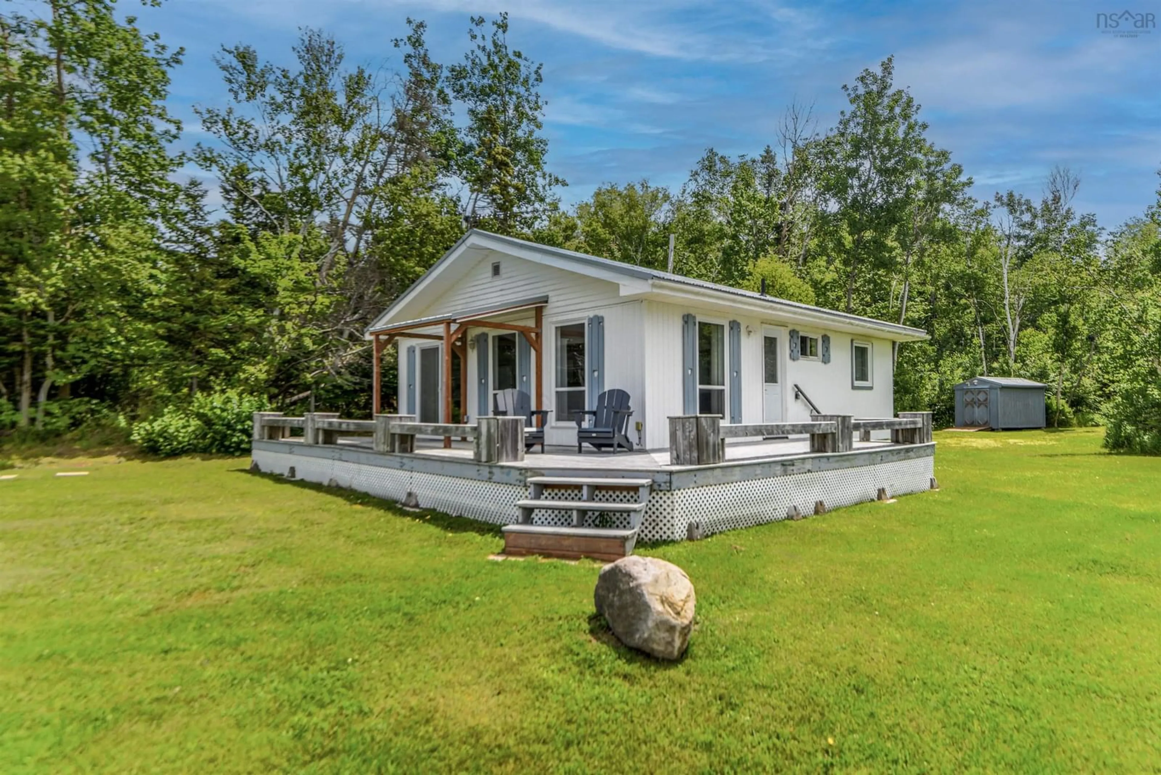 Home with vinyl exterior material, water/lake/river/ocean view for 61 Blaine Mackeil Rd, Caribou Nova Scotia B0K 1H0