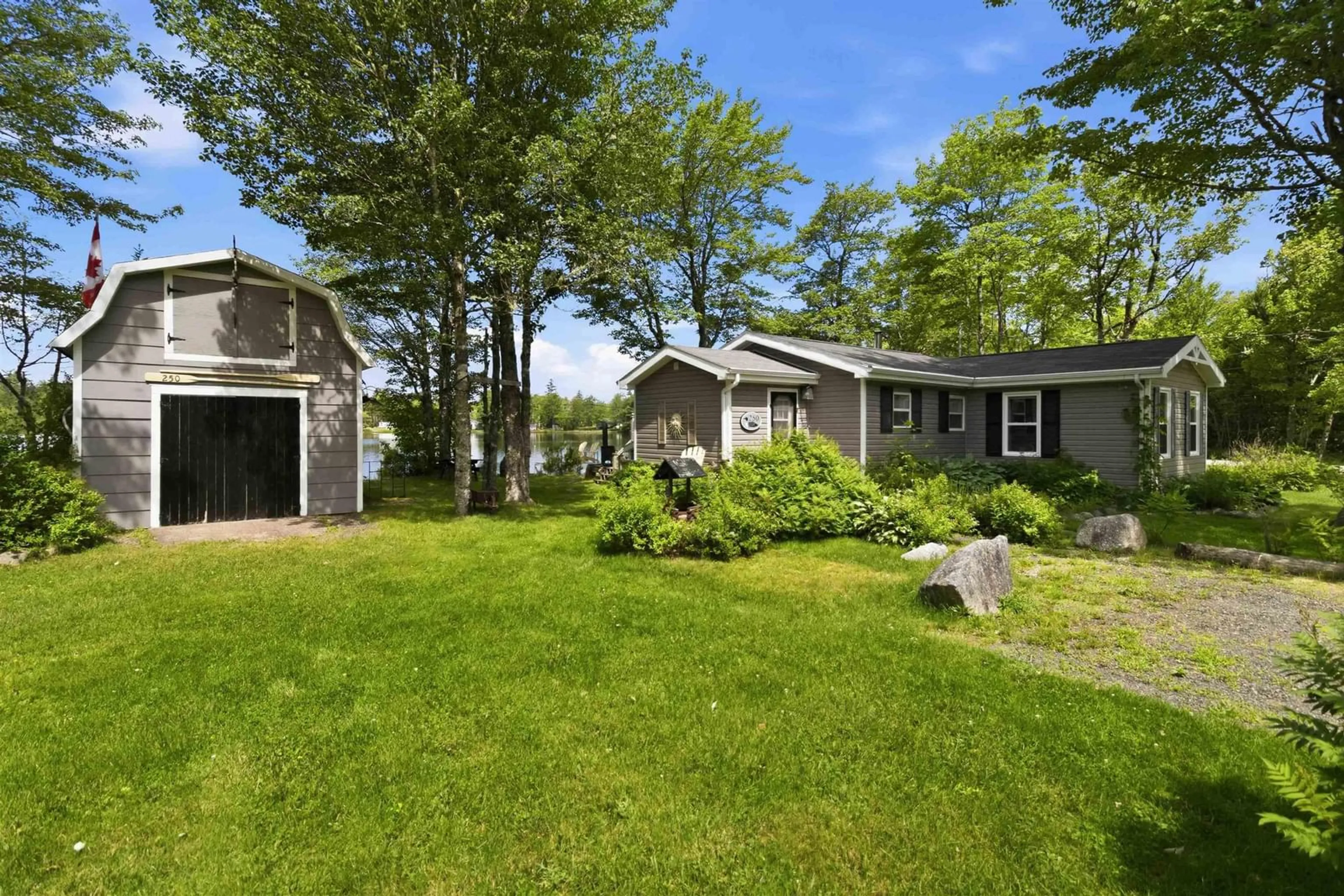 A pic from outside/outdoor area/front of a property/back of a property/a pic from drone, street for 250 Hunts Lake Rd, Aldersville Nova Scotia B0J 2M0