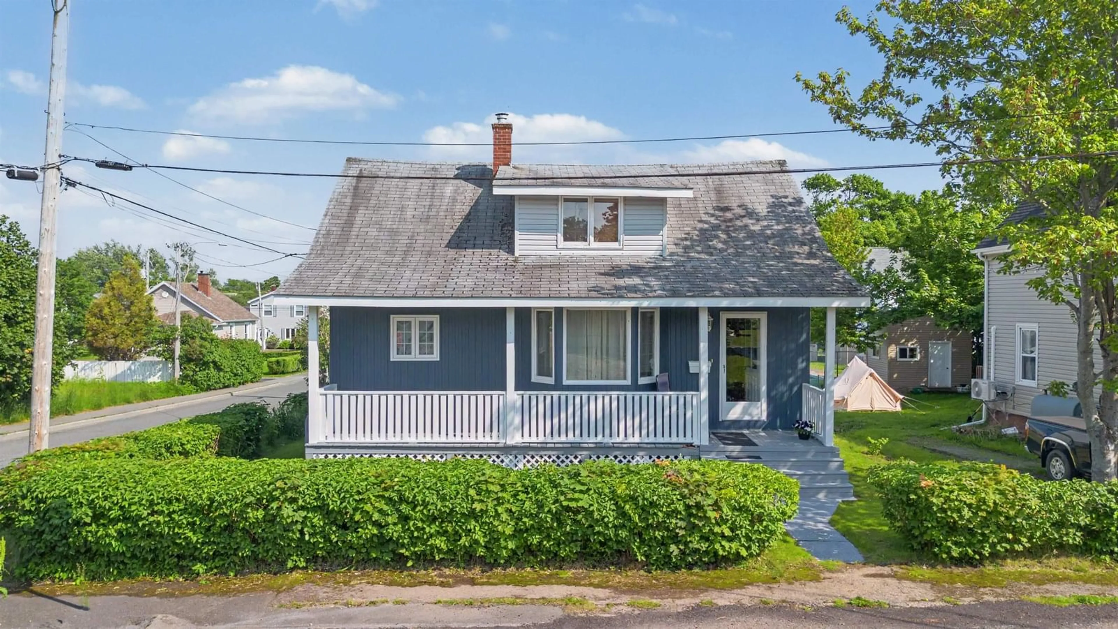 Home with vinyl exterior material, street for 109 Upper Mclean St, Glace Bay Nova Scotia B1A 2L1