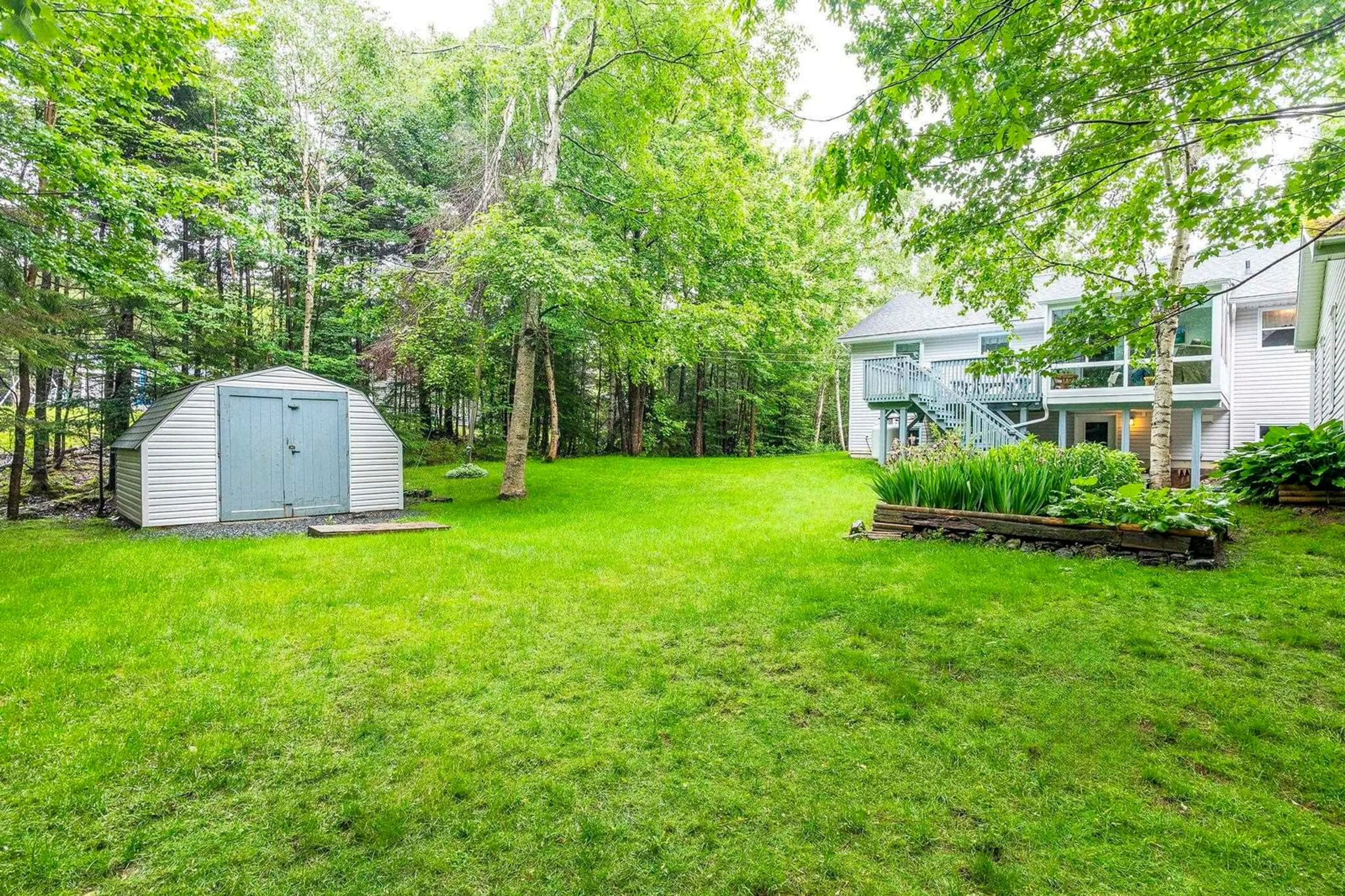 Patio, forest/trees view for 20 Willowdale Dr, Musquodoboit Harbour Nova Scotia B0J 2L0