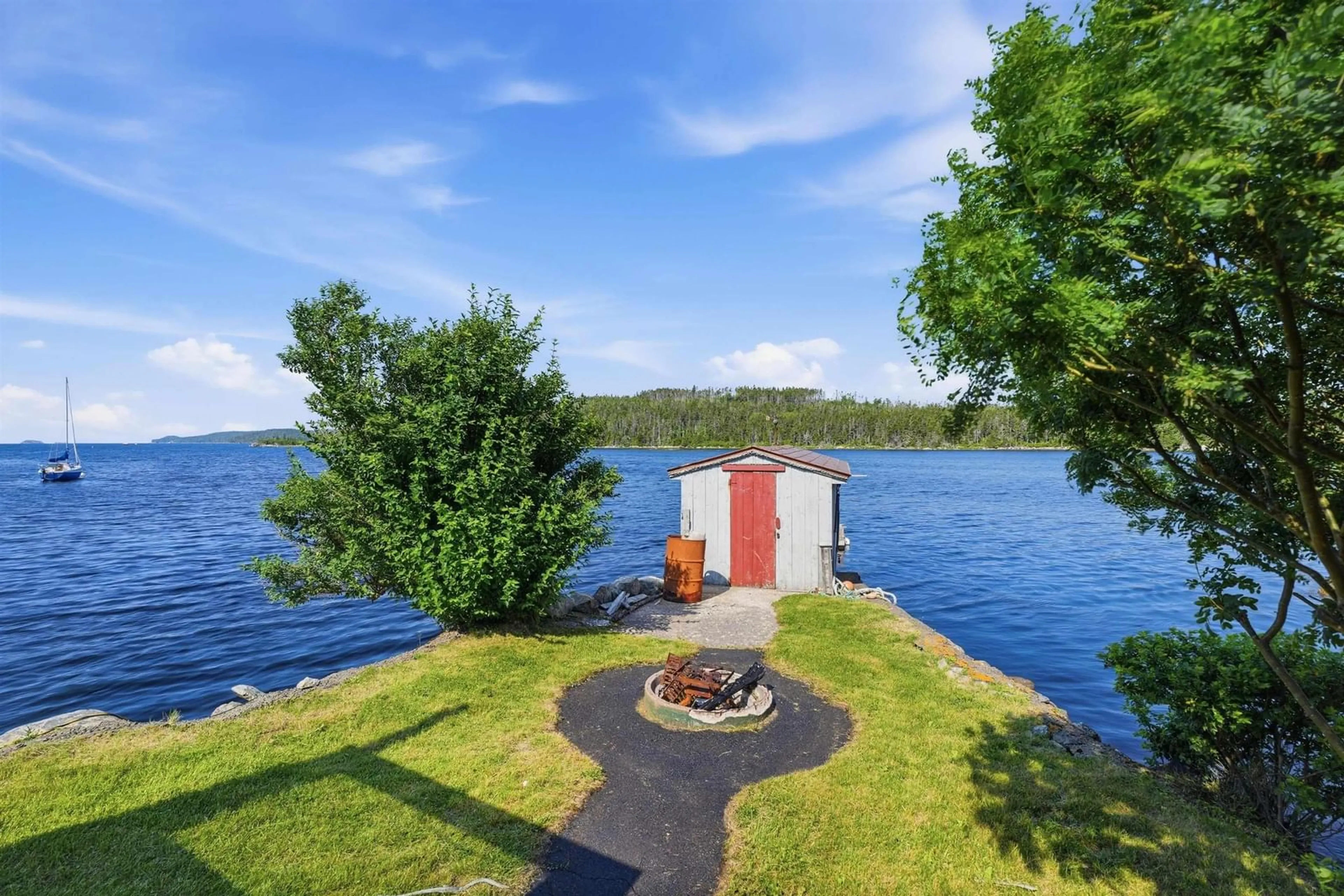 Patio, water/lake/river/ocean view for 3994 Prospect Rd, Shad Bay Nova Scotia B3T 2B9