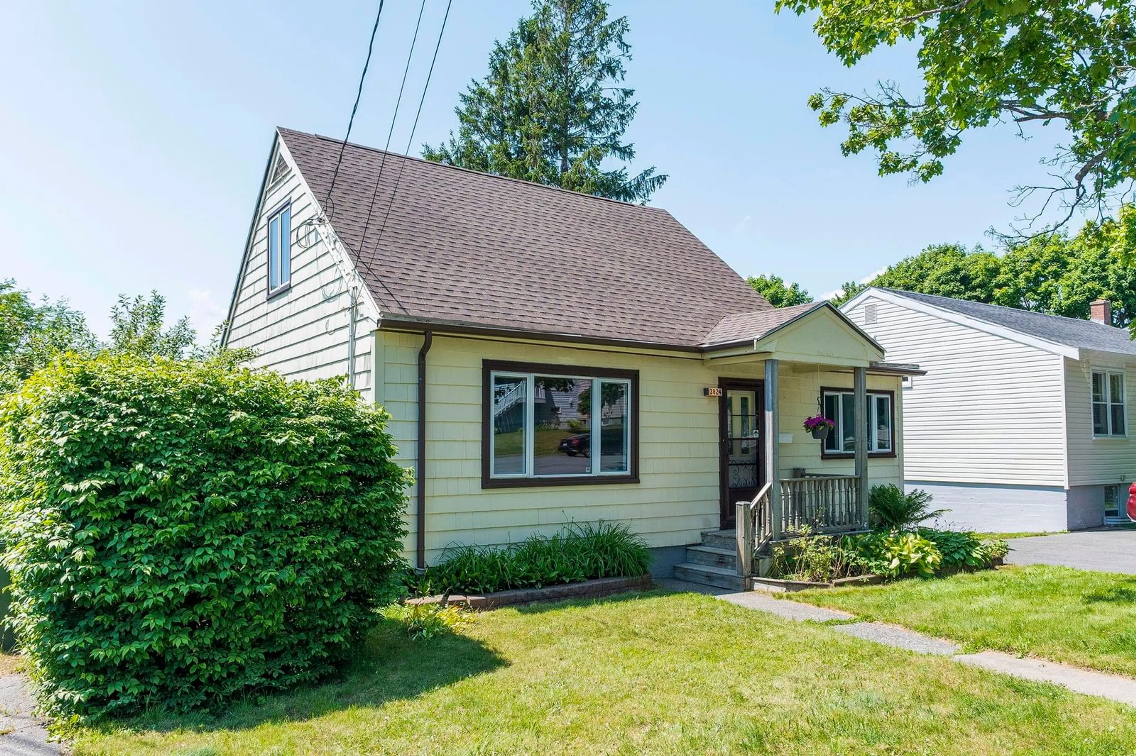 Home with vinyl exterior material, street for 3824 Basinview Dr, Halifax Peninsula Nova Scotia B3K 4Z9