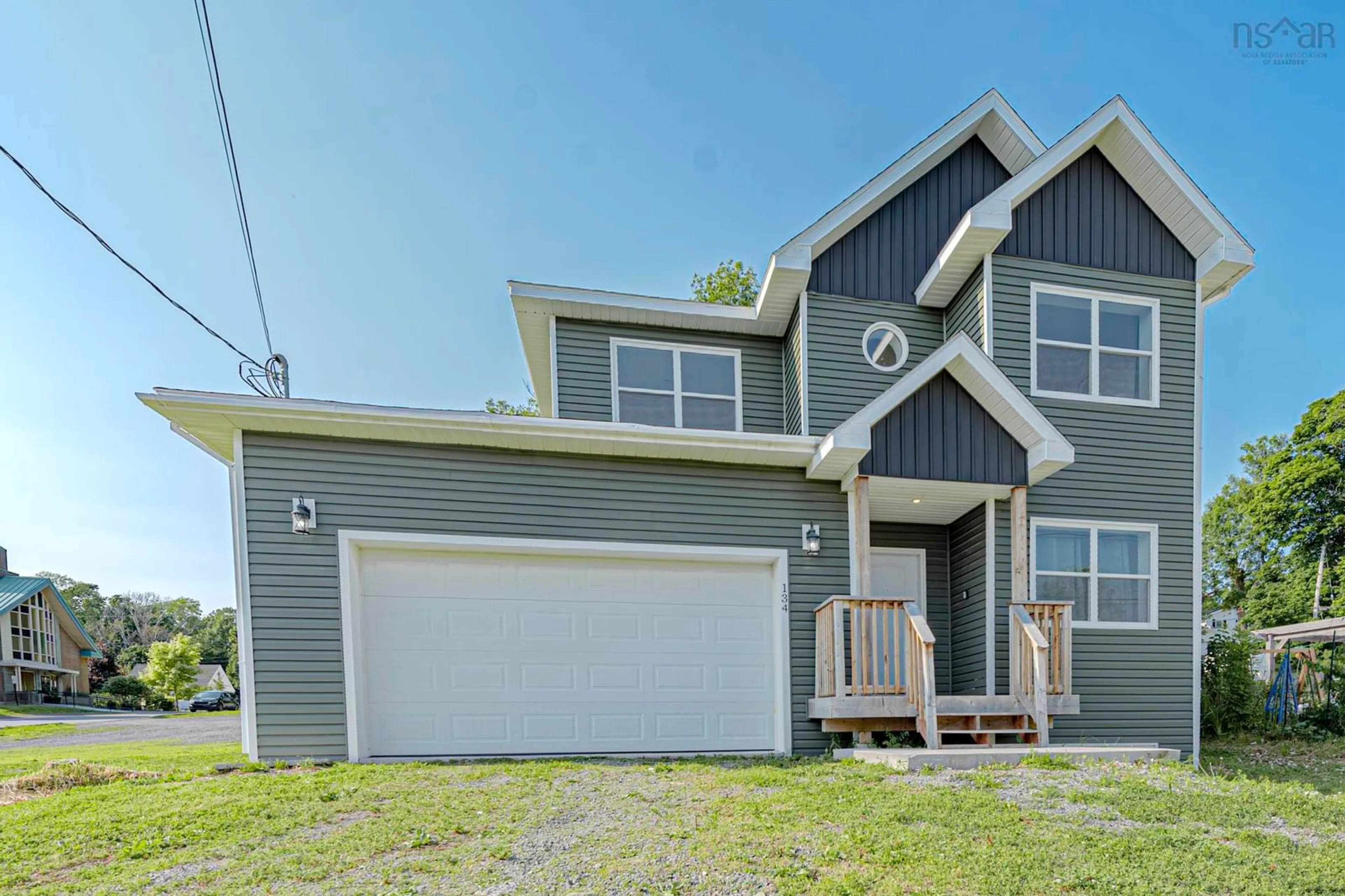Home with vinyl exterior material, street for 134 High St, Pictou Nova Scotia B0K 1H0