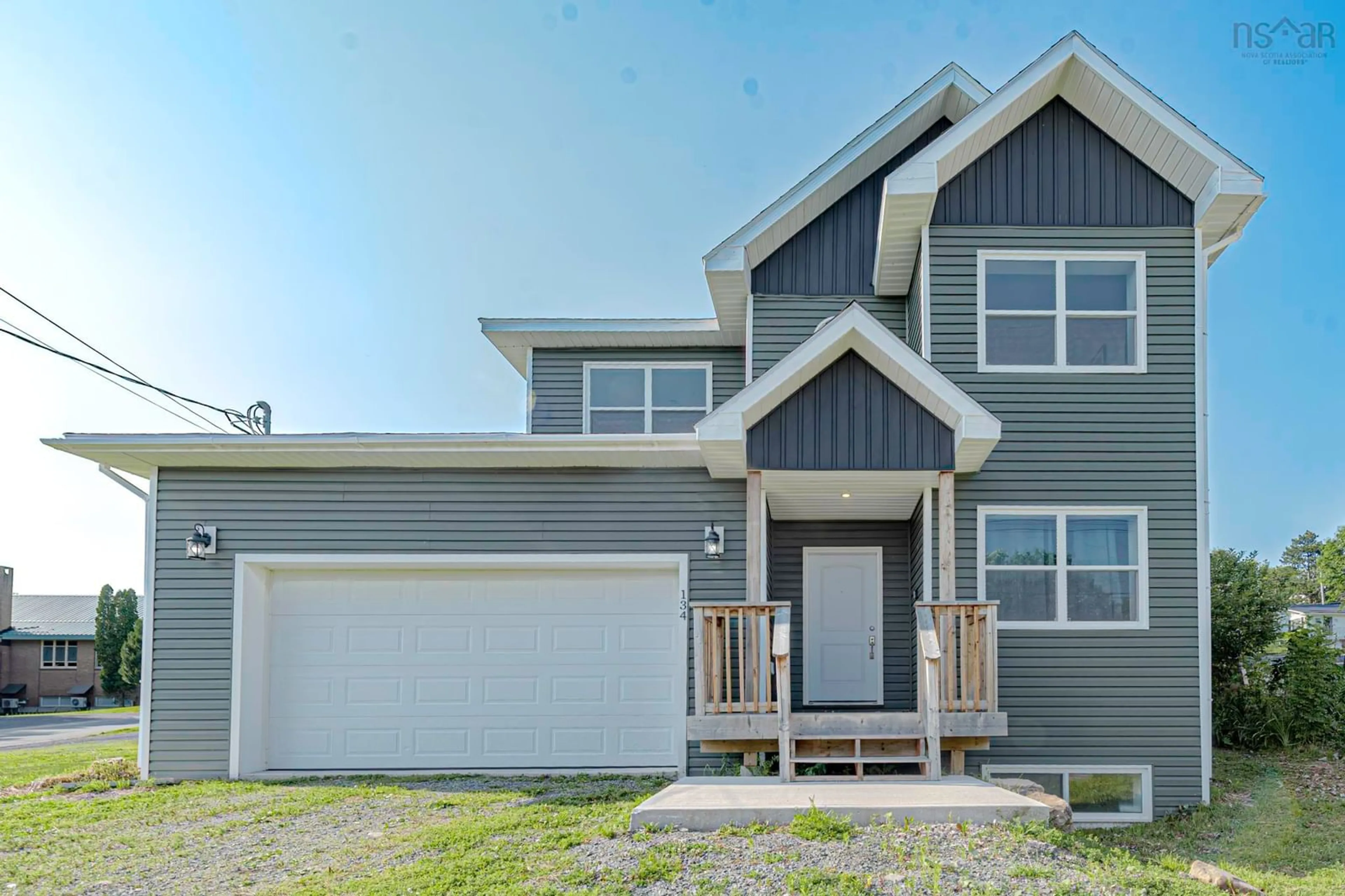 Home with vinyl exterior material, street for 134 High St, Pictou Nova Scotia B0K 1H0