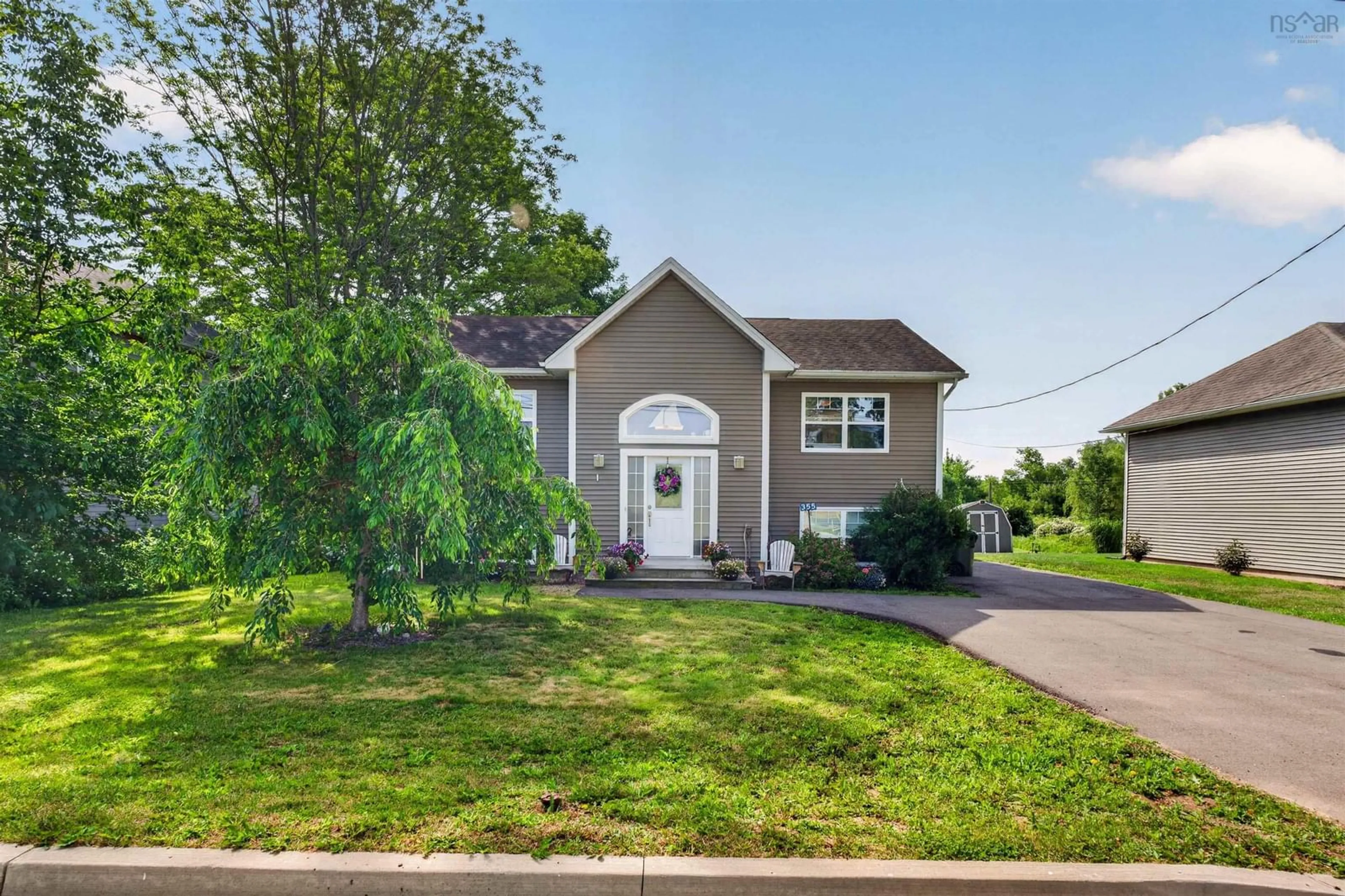 Home with vinyl exterior material, street for 355 College Rd, Windsor Nova Scotia B0N 2T0