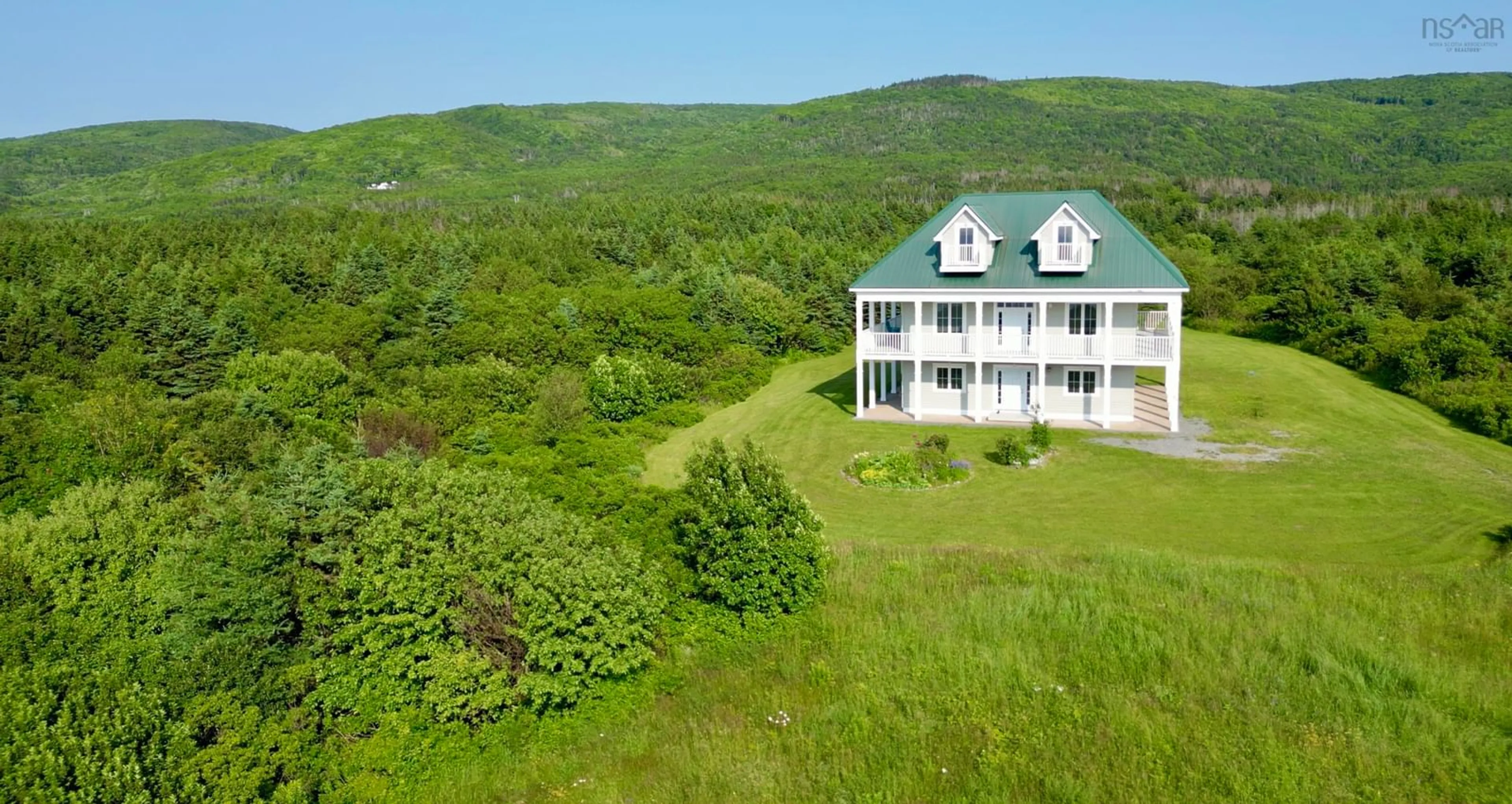 A pic from outside/outdoor area/front of a property/back of a property/a pic from drone, water/lake/river/ocean view for 81 Chemin Doucet-Aucoin   Lot 3 Rd, Cap Le Moine Nova Scotia B0E 3A0