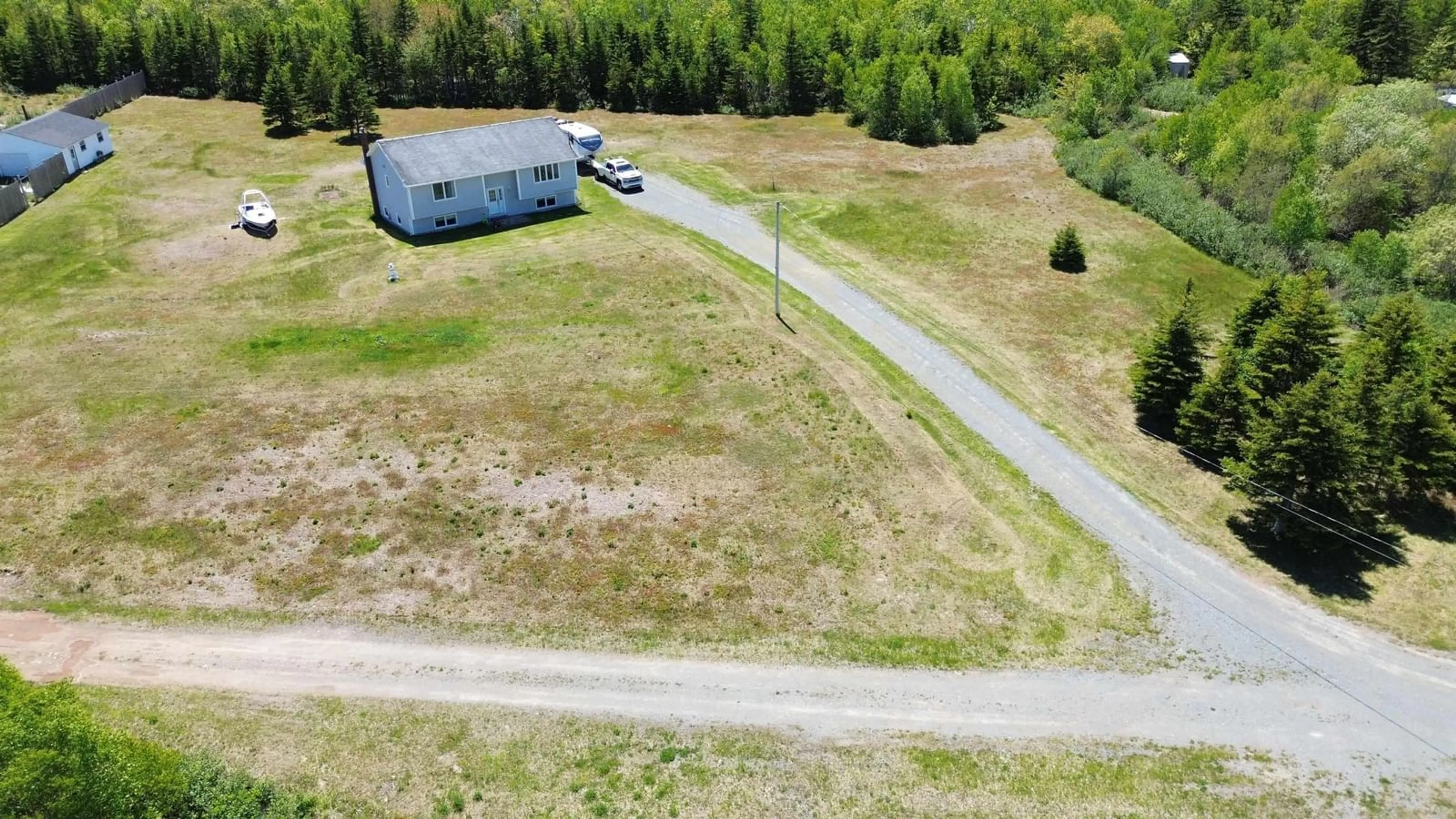 A pic from outside/outdoor area/front of a property/back of a property/a pic from drone, building for 176 Armada Dr, Victoria Mines Nova Scotia B1N 3J4