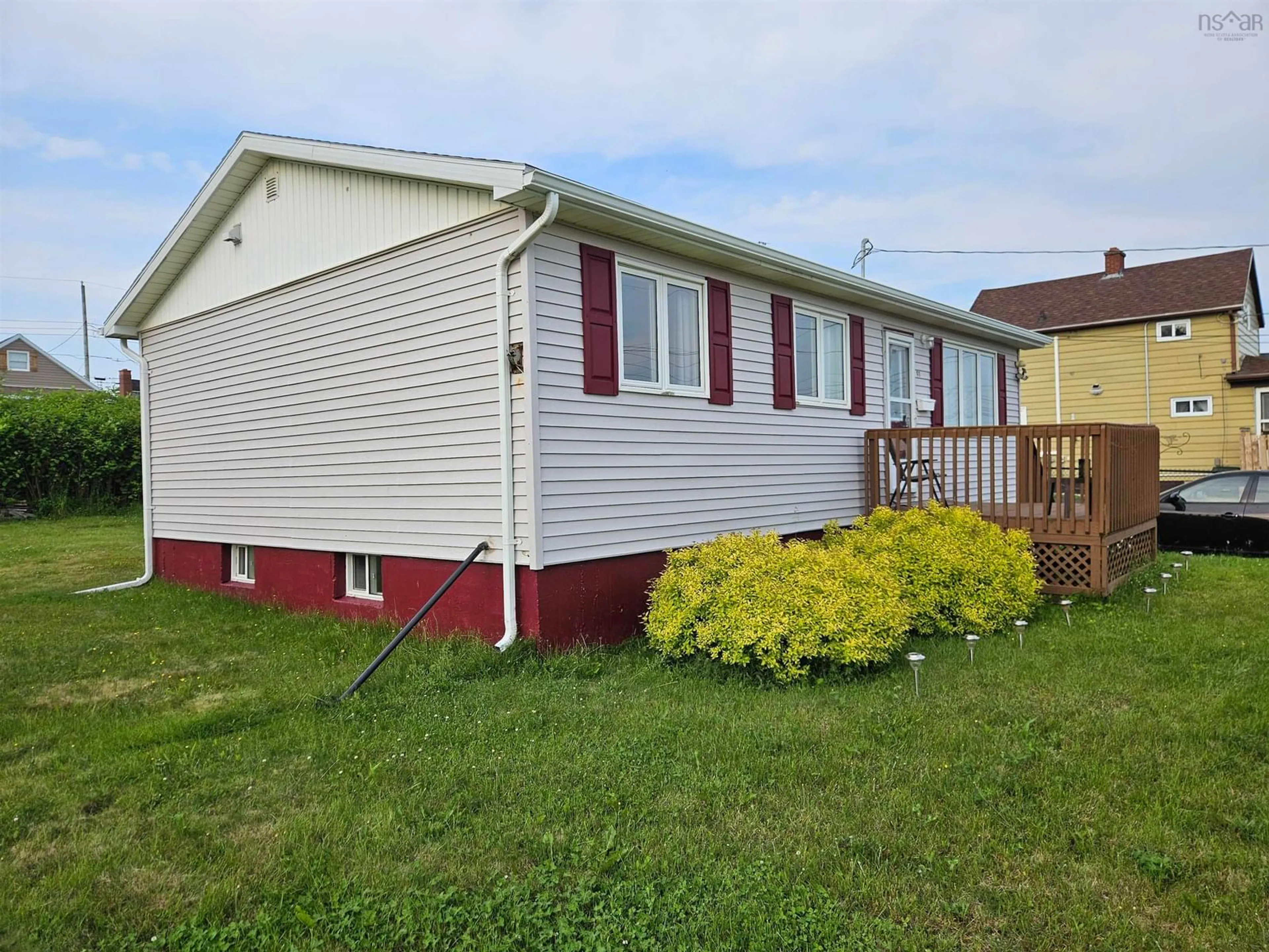 Home with vinyl exterior material, street for 41 Hay St, Glace Bay Nova Scotia B1A 5L6