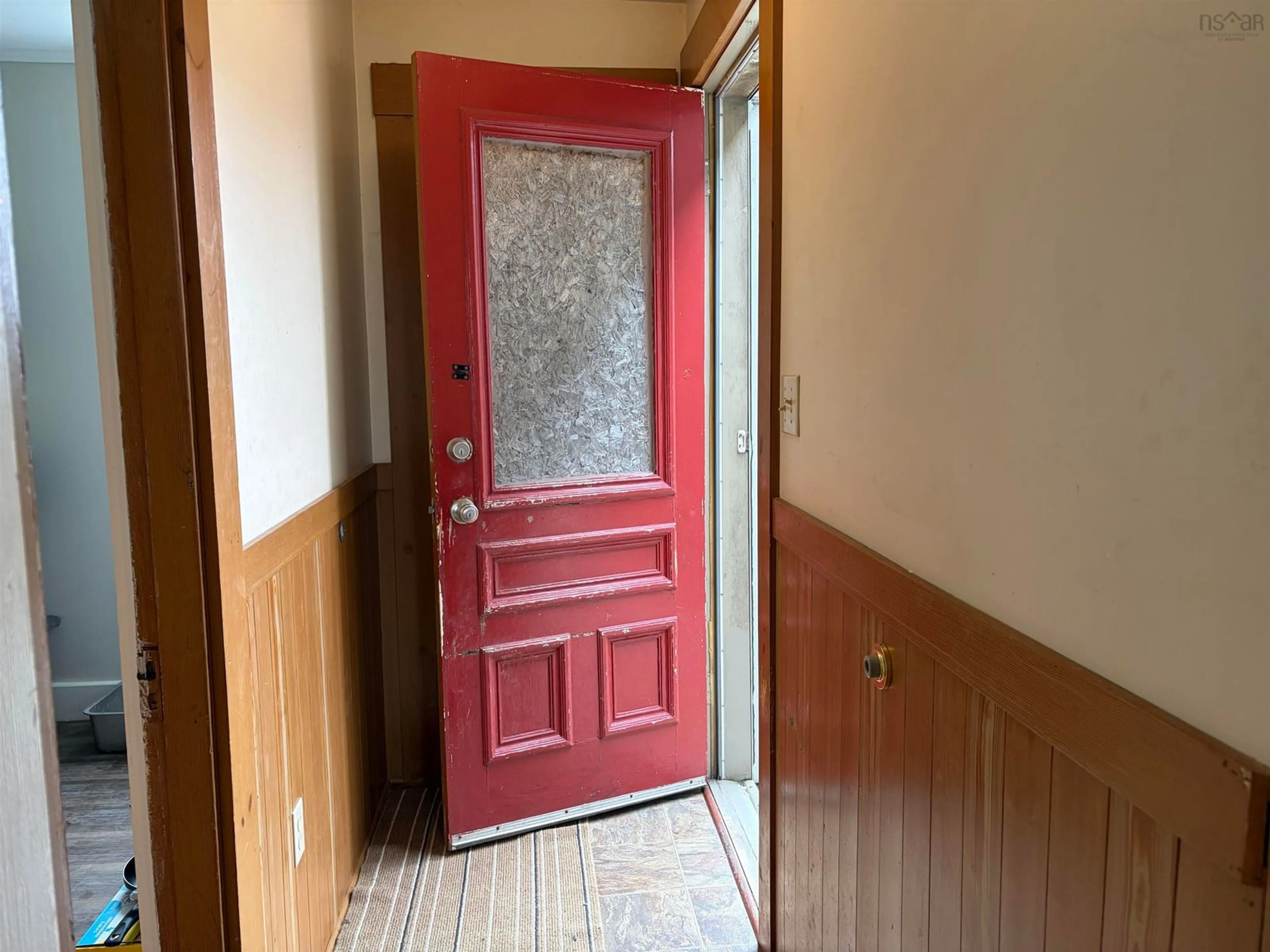 Indoor entryway for 24 School St, Clark's Harbour Nova Scotia B0W 1P0