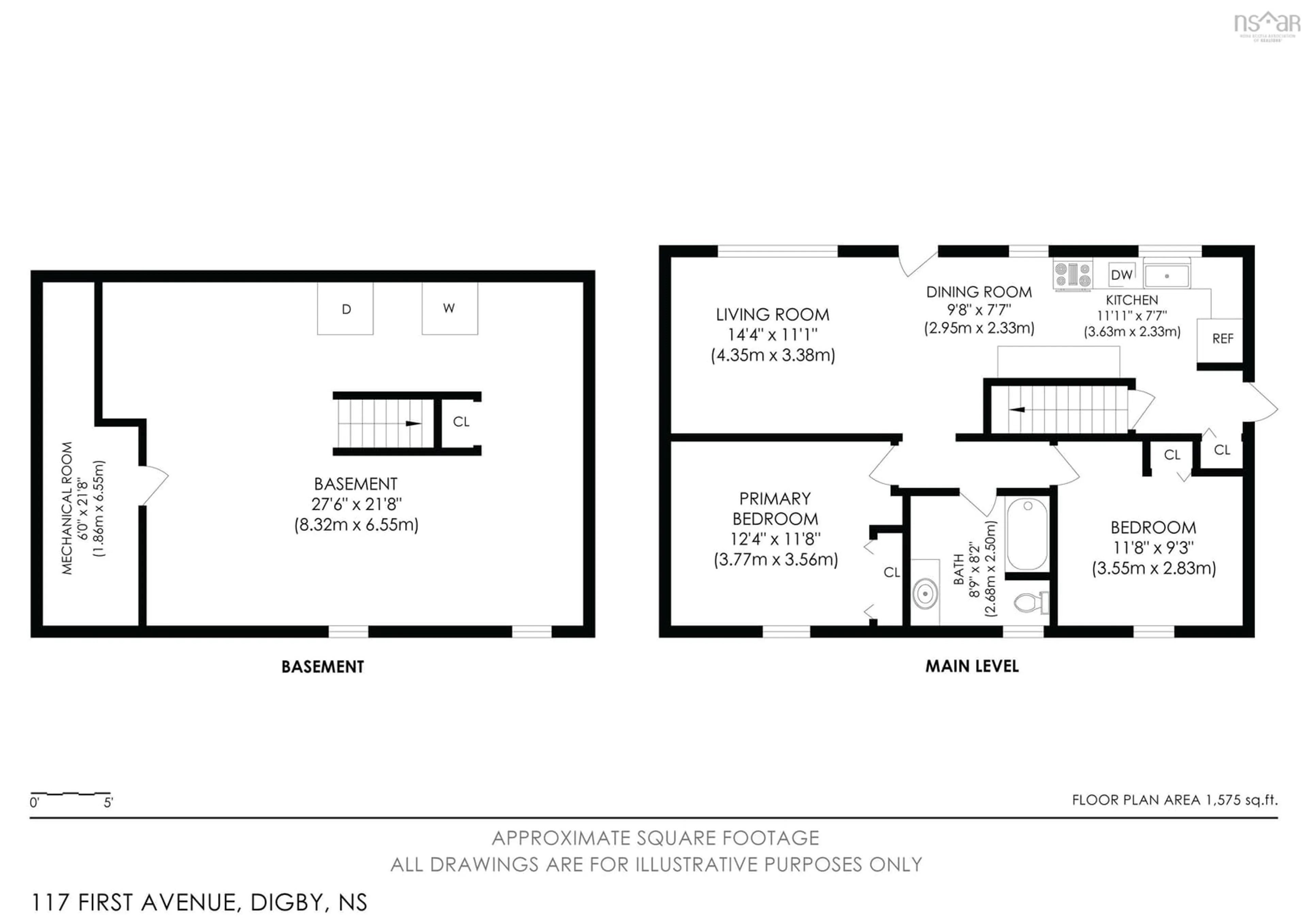 Floor plan for 117 First Ave, Digby Nova Scotia B0V 1A0