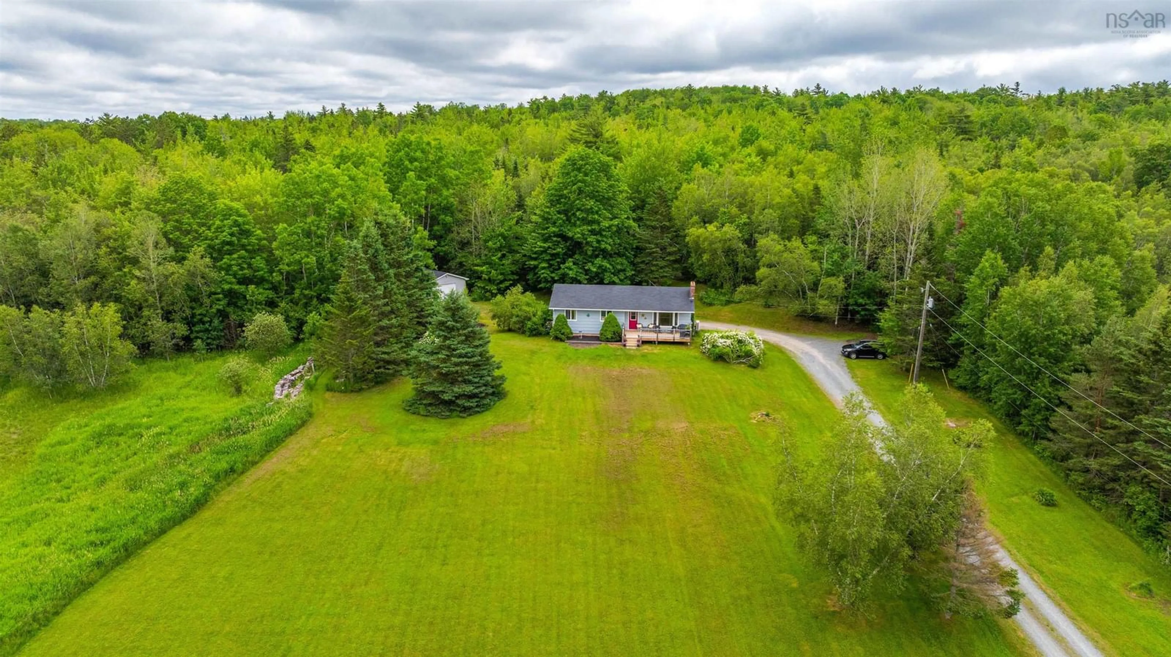A pic from outside/outdoor area/front of a property/back of a property/a pic from drone, unknown for 2636 215 Hwy, Upper Burlington Nova Scotia B0N 2A0
