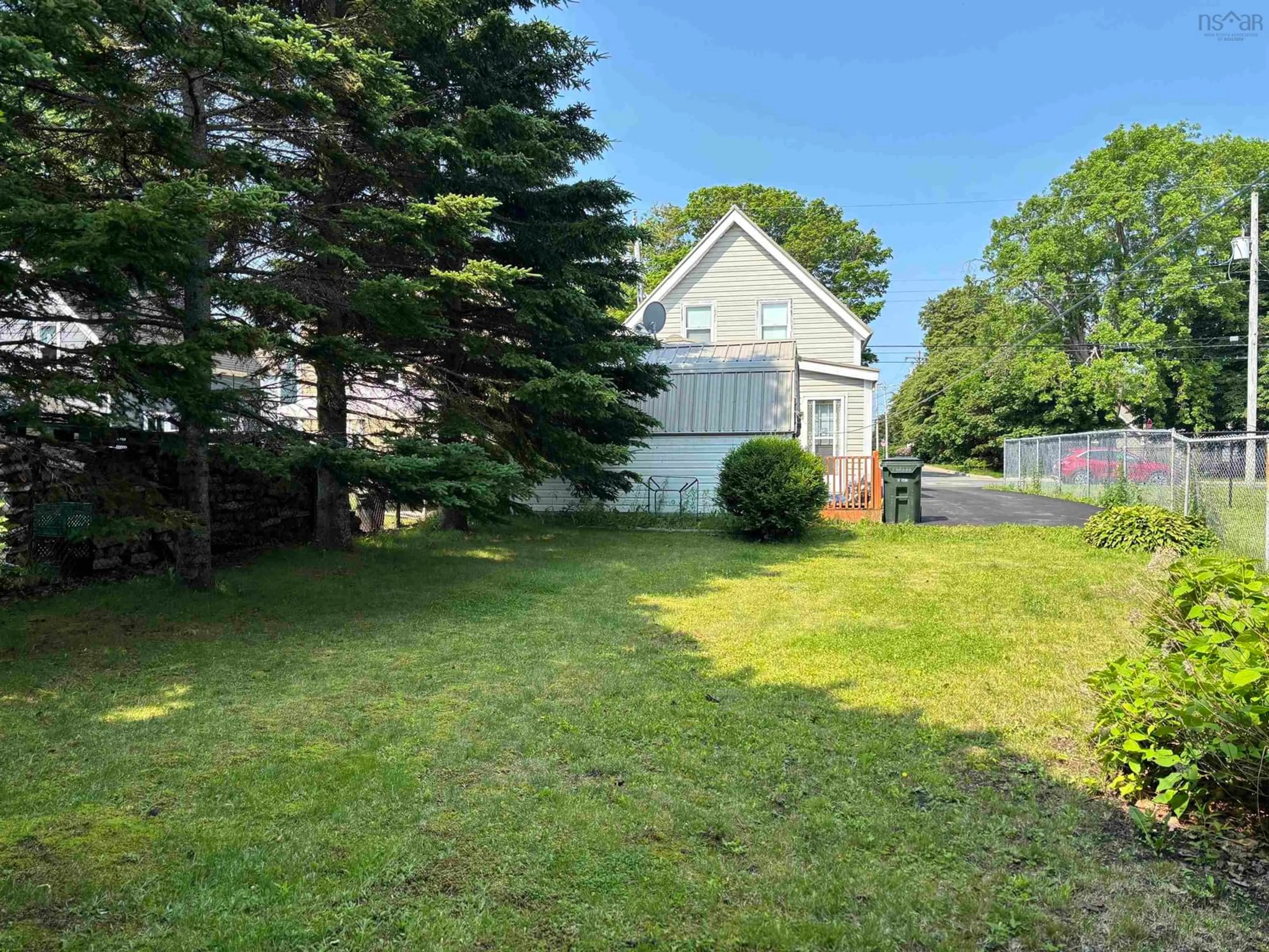 A pic from outside/outdoor area/front of a property/back of a property/a pic from drone, street for 19 Clyde Avenue, Sydney Mines Nova Scotia B1V 2E3