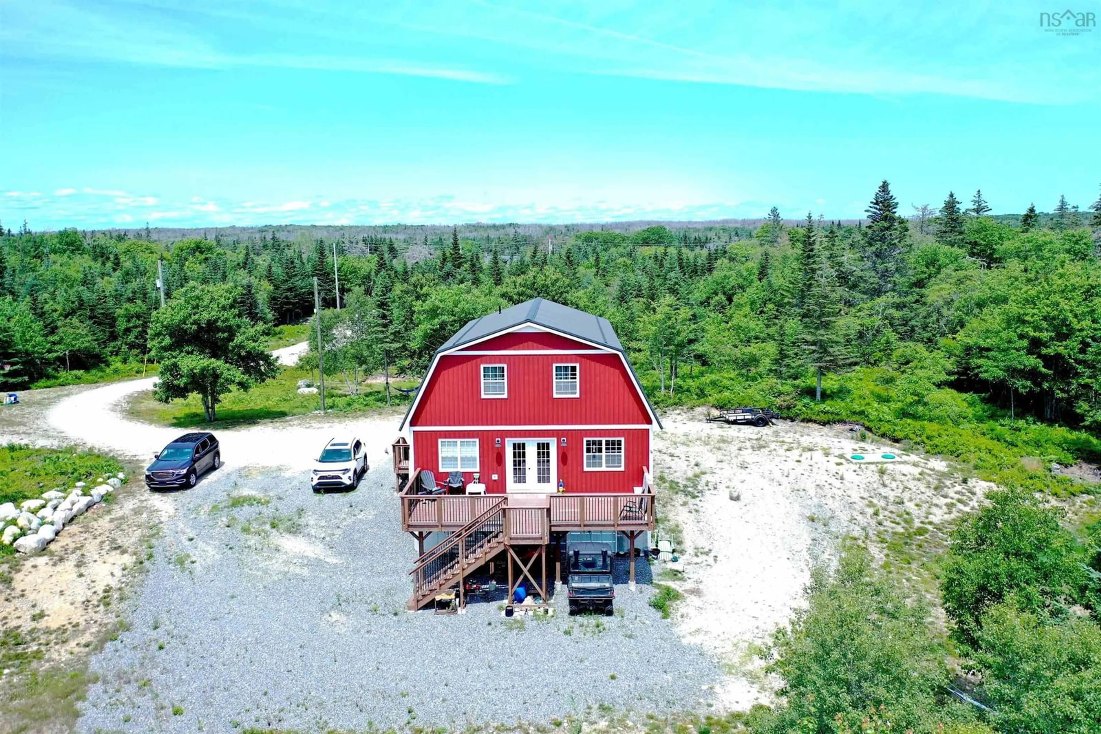A pic from outside/outdoor area/front of a property/back of a property/a pic from drone, unknown for 302 Port Latour Rd, Port Clyde Nova Scotia B0W 2S0