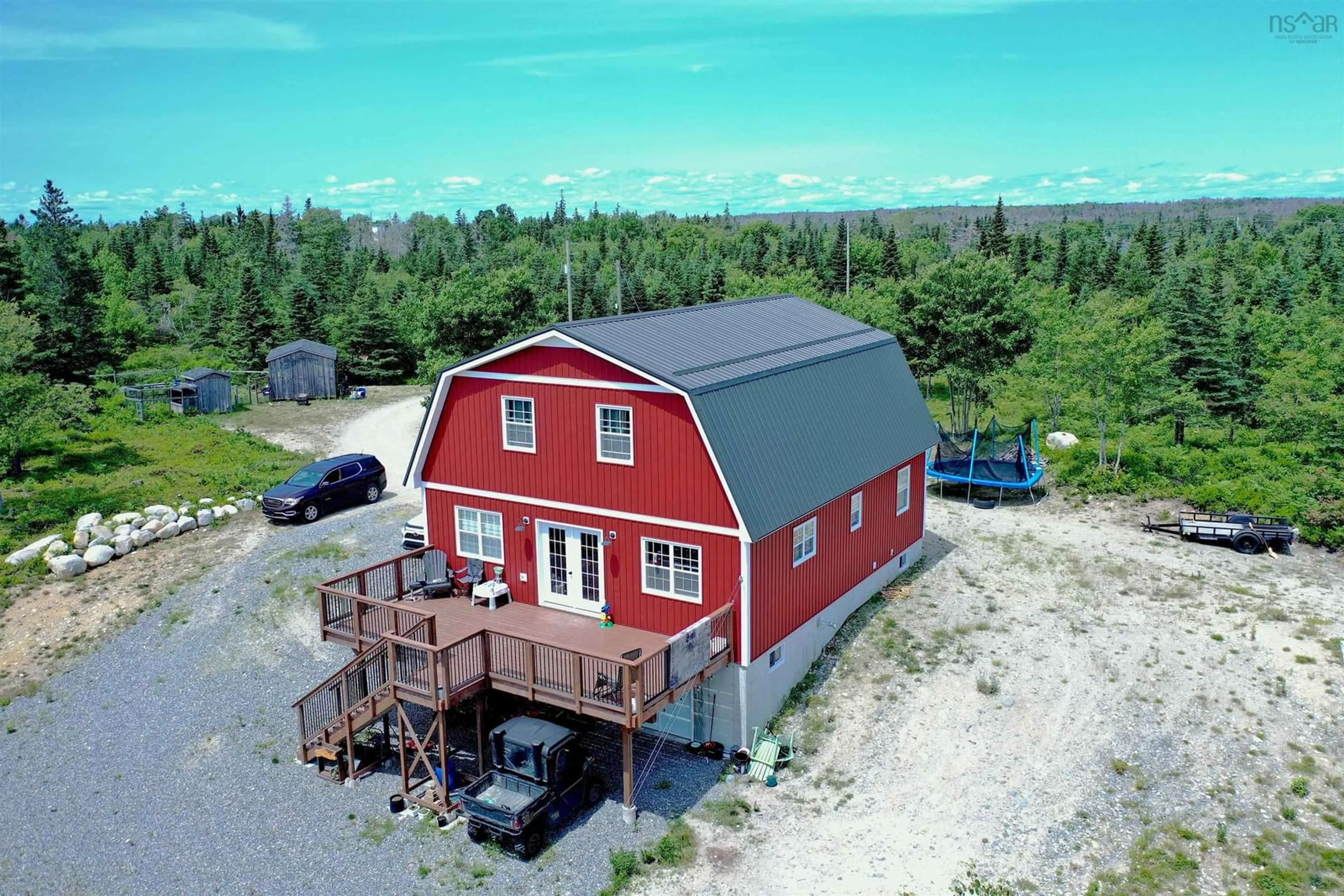 A pic from outside/outdoor area/front of a property/back of a property/a pic from drone, building for 302 Port Latour Rd, Port Clyde Nova Scotia B0W 2S0