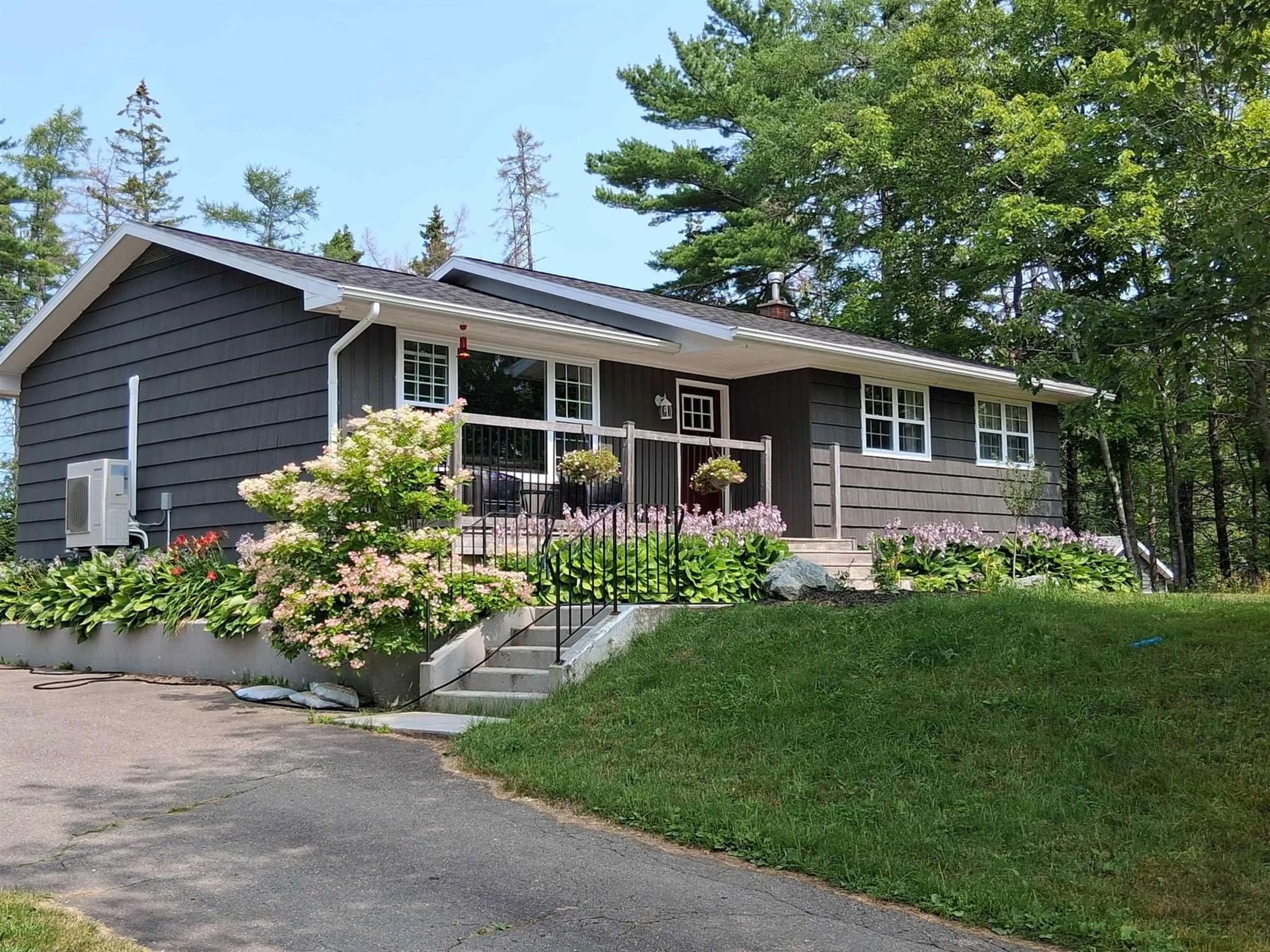 Home with vinyl exterior material, street for 7304 Hornes Rd, Albert Bridge Nova Scotia B1K 3B7