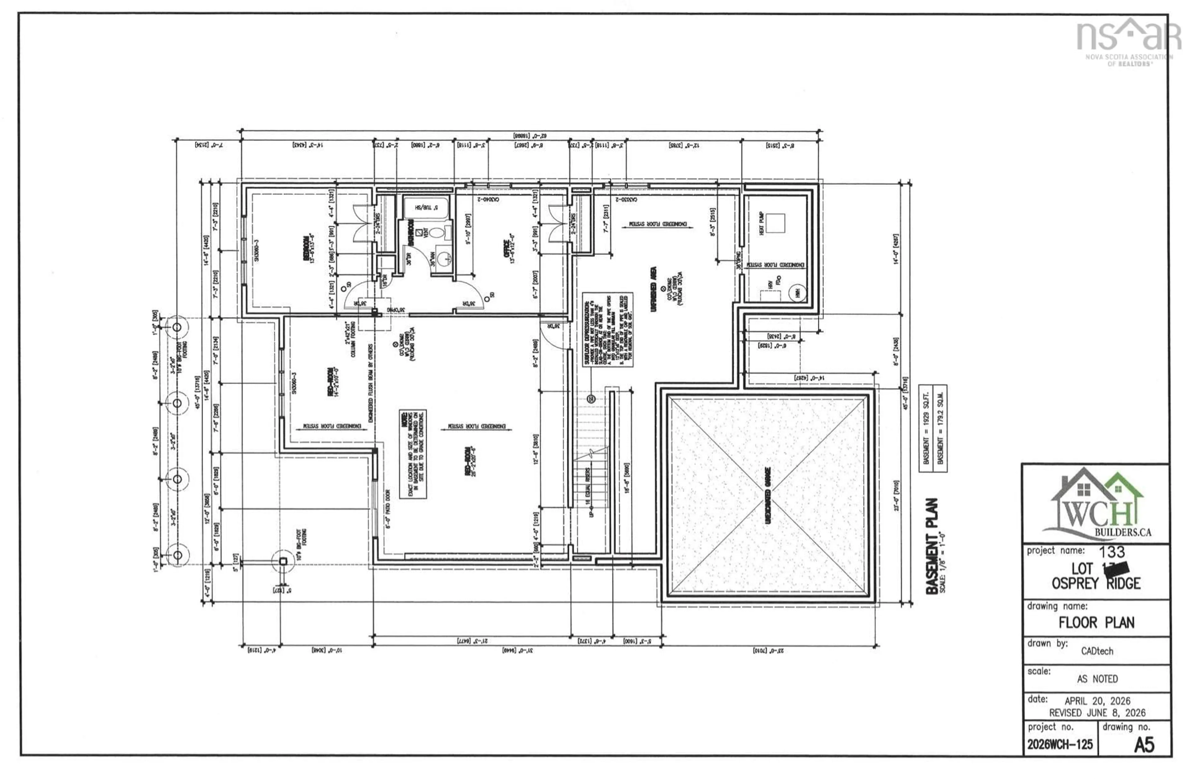 Floor plan for 92 Osprey Ridge #Lot 133, Belnan Nova Scotia B2S 0J4