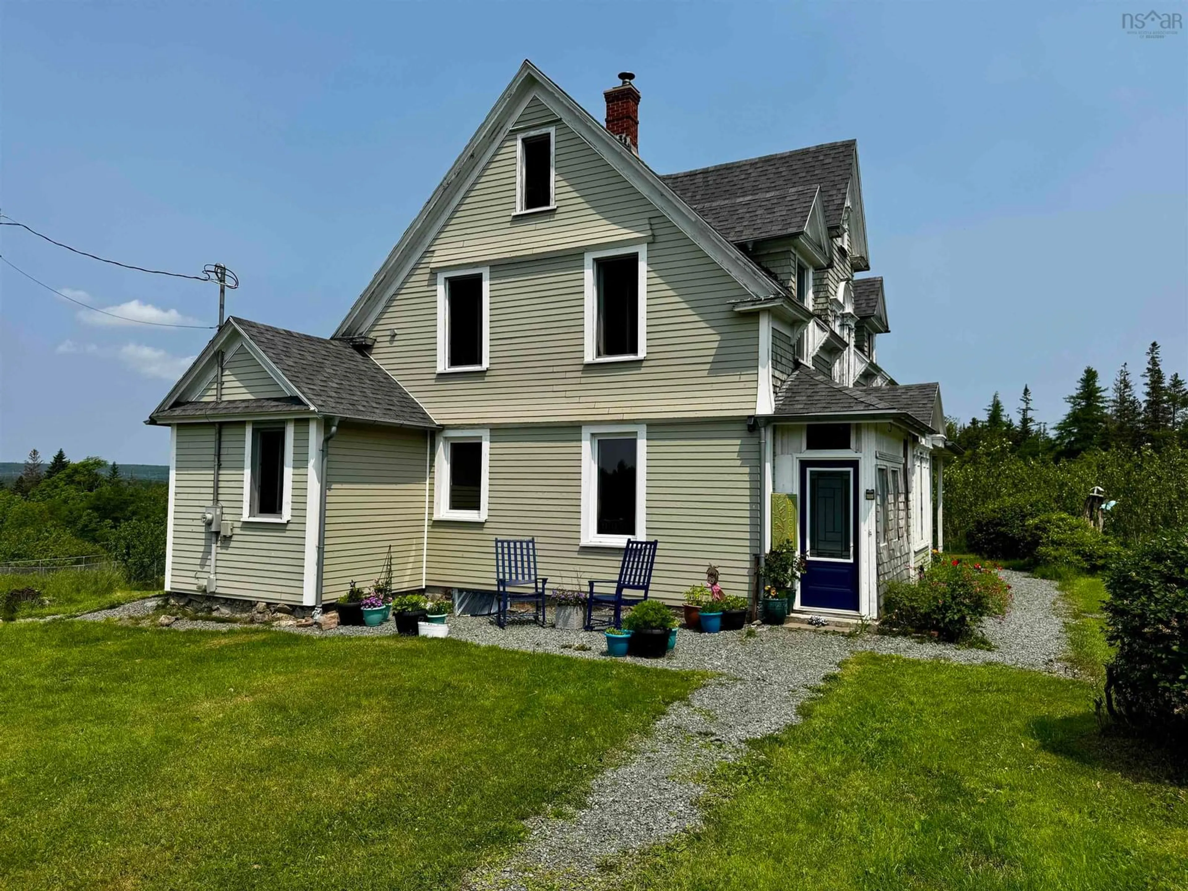 A pic from outside/outdoor area/front of a property/back of a property/a pic from drone, street for 3463 Loch Lomond Rd., Loch Lomond Nova Scotia B2E 1C5