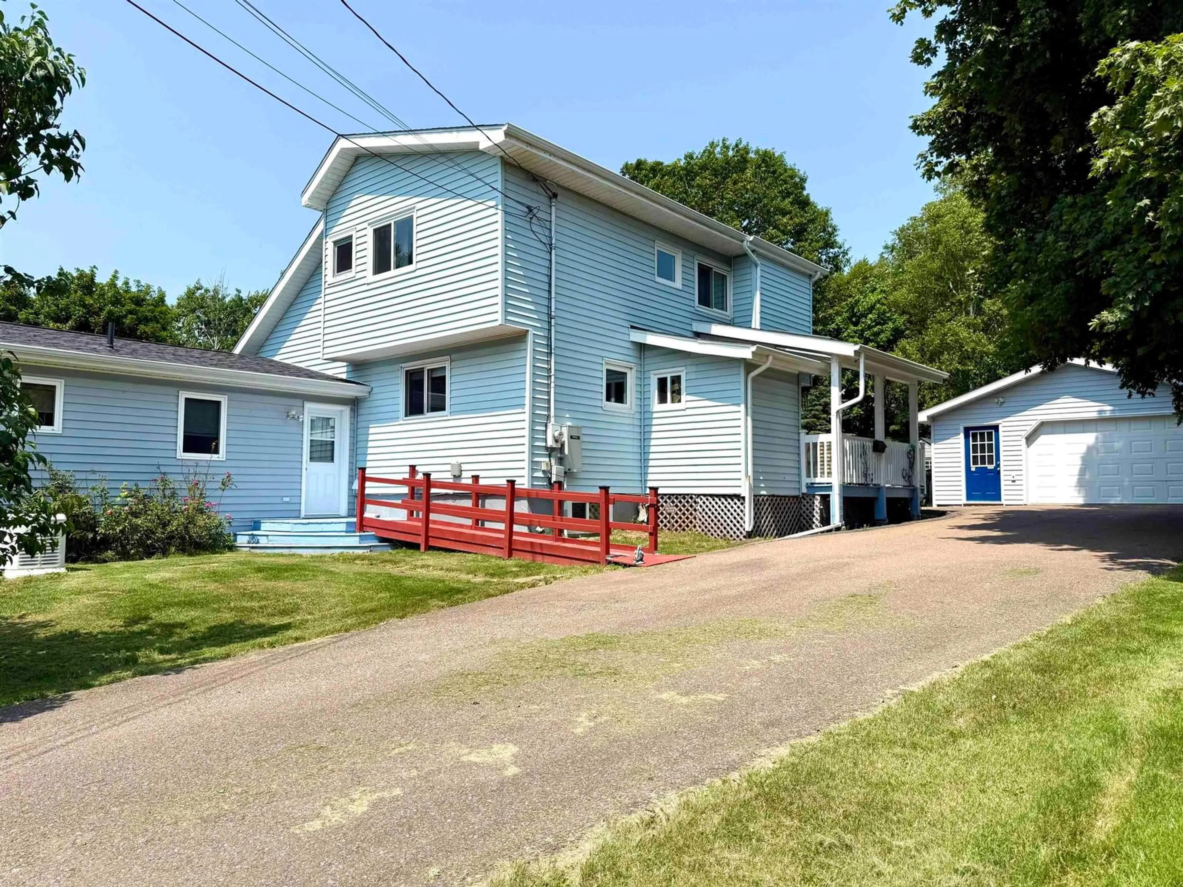 A pic from outside/outdoor area/front of a property/back of a property/a pic from drone, street for 5 Lamy St, Amherst Nova Scotia B4H 3T8