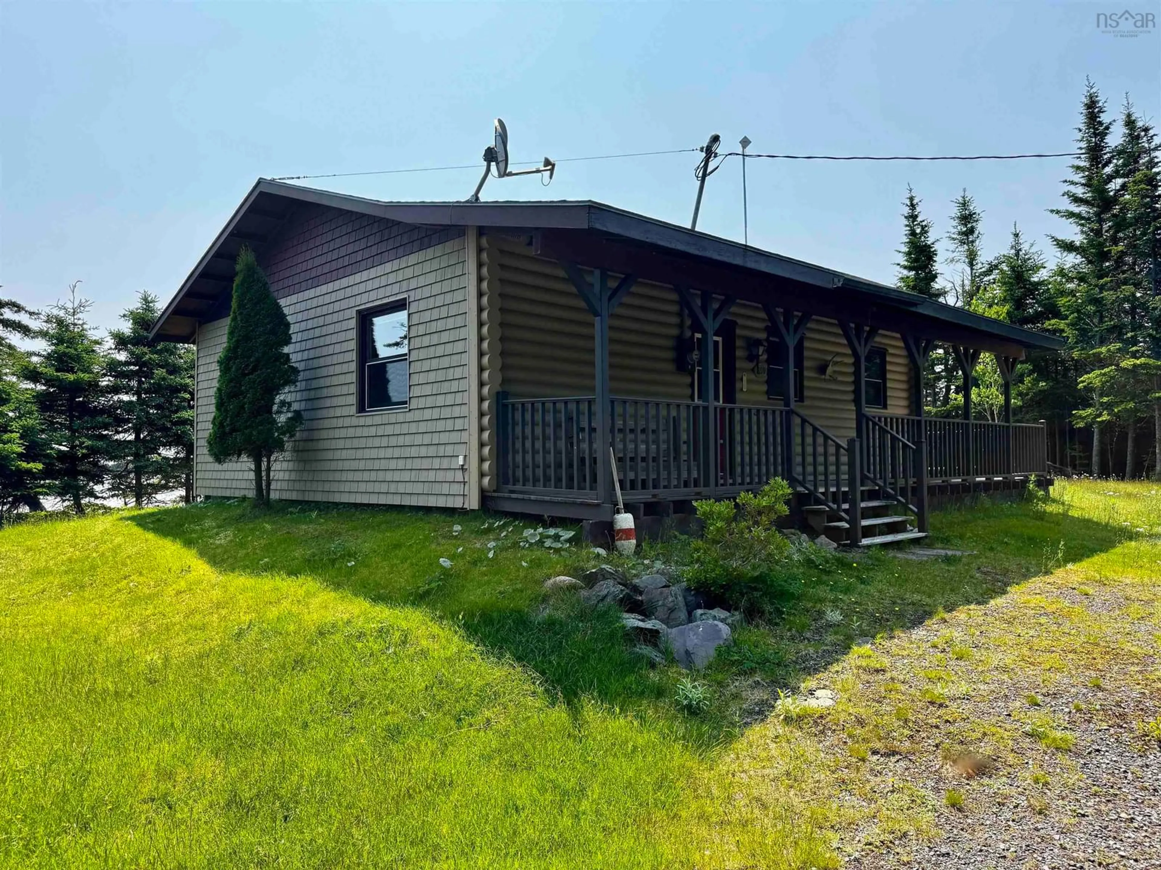 A pic from outside/outdoor area/front of a property/back of a property/a pic from drone, building for 899 Westside Grand River Rd., Grand River Nova Scotia B0E 1M0
